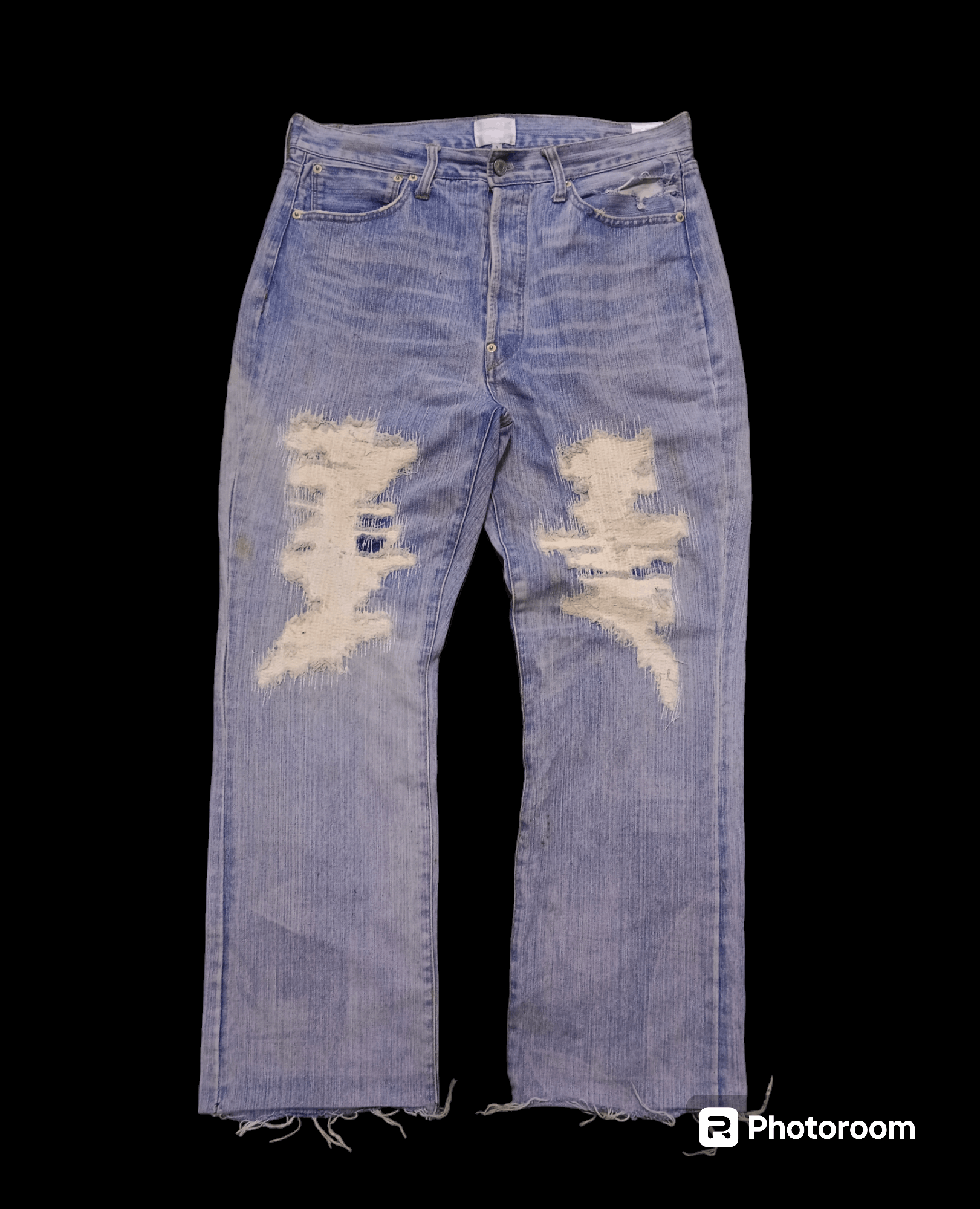 Japanese Brand SICK BORO KAPITAL STYLE EXHIBITIONIST DENM PANTS Size US 33 - 1 Thumbnail