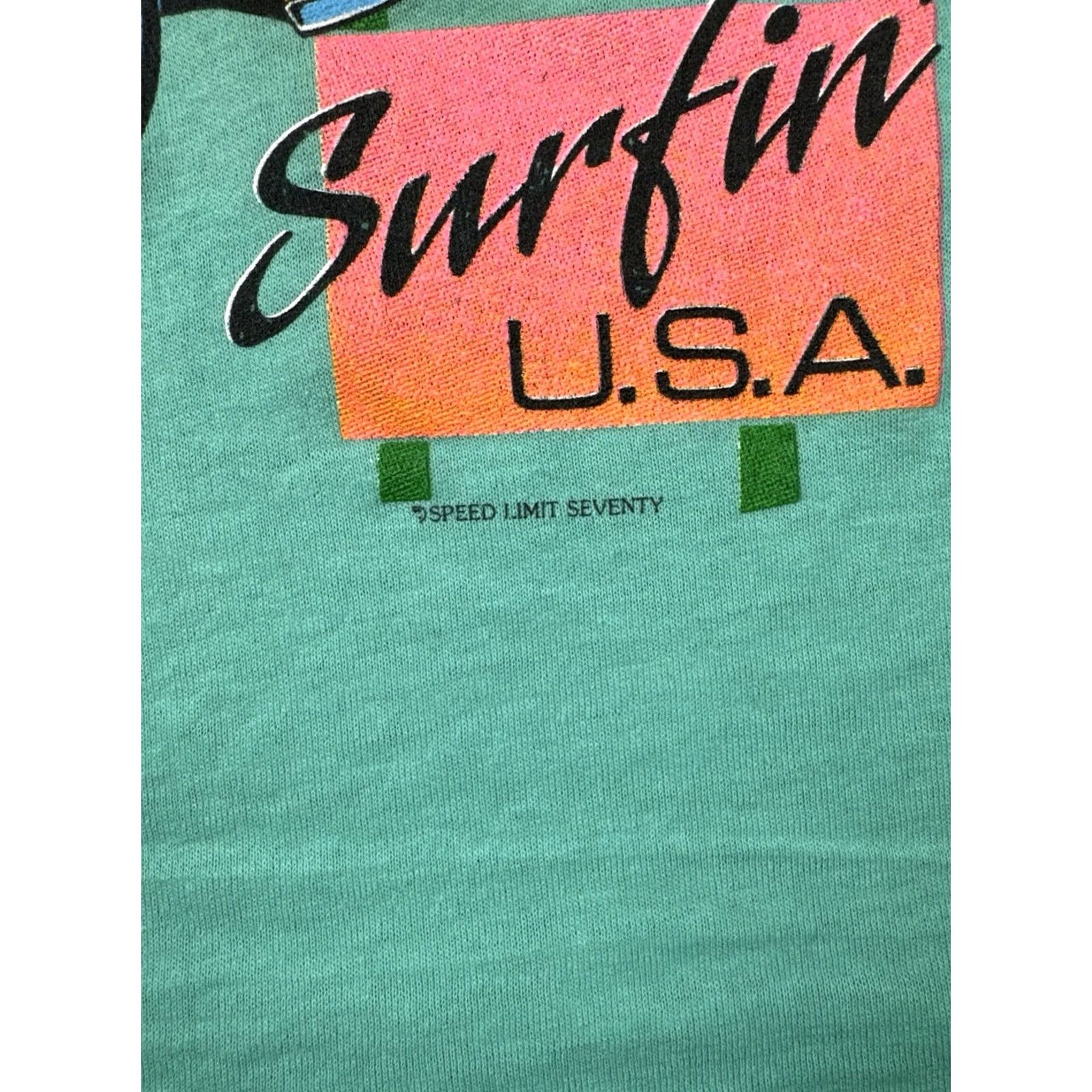 Vintage VINTAGE Islander Surf Tank Top T-Shirt Sleeveless Beach Miami 80s Green M Men Size US M / EU 48-50 / 2 - 4 Thumbnail