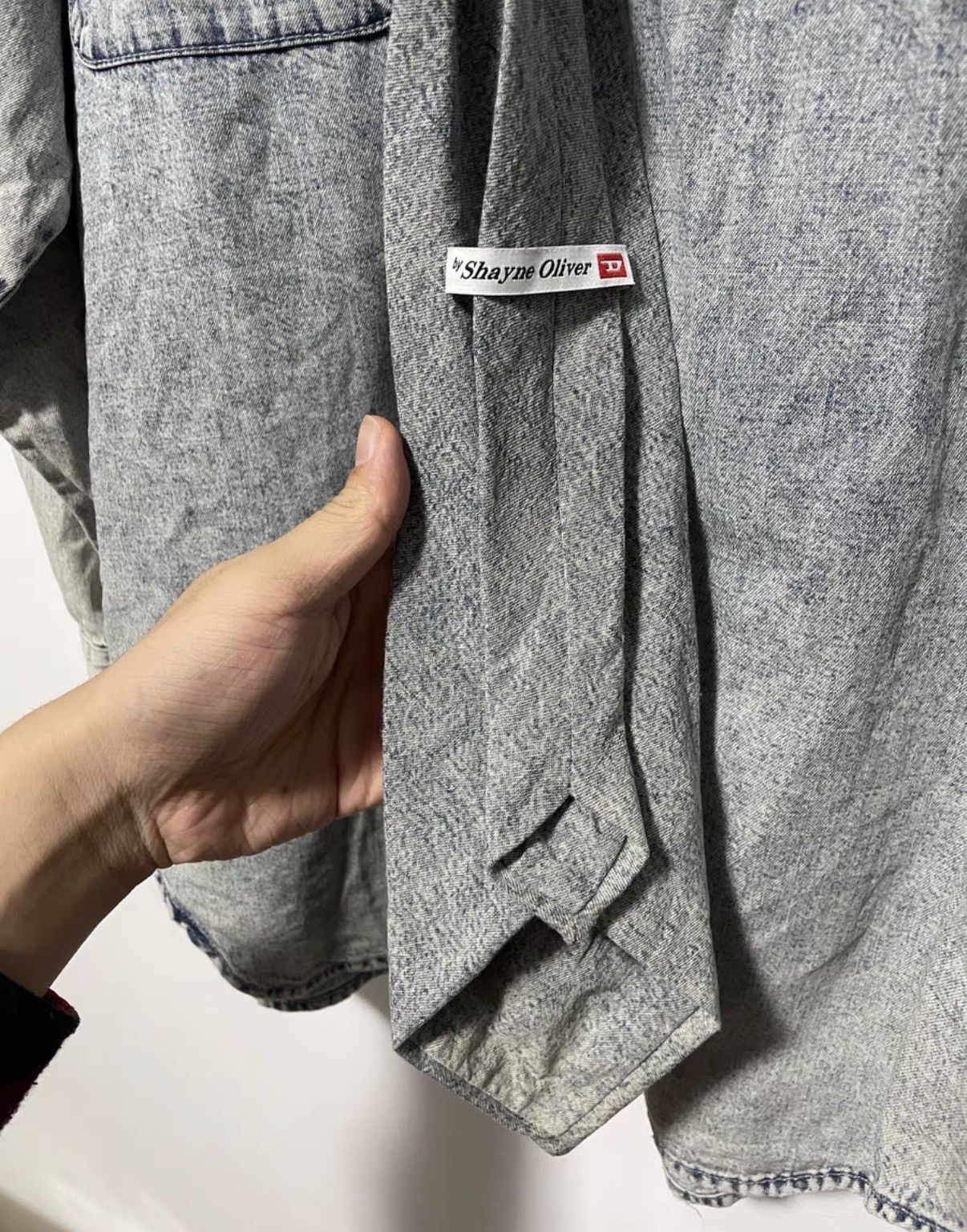 Diesel Diesel x Shayne Oliver Red Tag Tie Shirt Jacket Size US XS / EU 42 / 0 - 3 Thumbnail