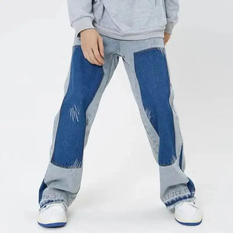Japanese Brand Vintage Straight Baggy Pants Chic Design Streetwear Size US 32 / EU 48 - 3 Thumbnail