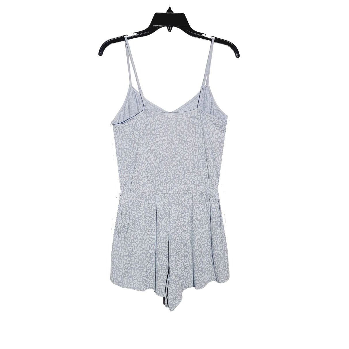Gap ⭐GAP S Truesleep TENCEL Modal Tulip Romper Blue Leopard rela Size S / US 4 / IT 40 - 3 Thumbnail