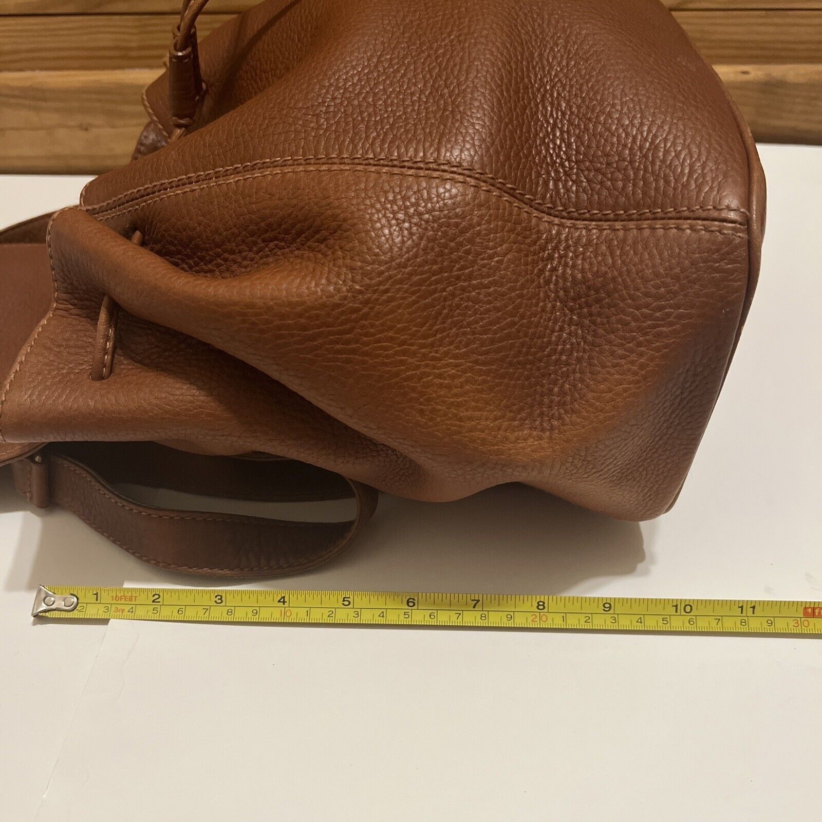 Coach VINTAGE 80’s Coach Sonoma Pebbled Leather Brown Backpack No: Size ONE SIZE - 18 Thumbnail