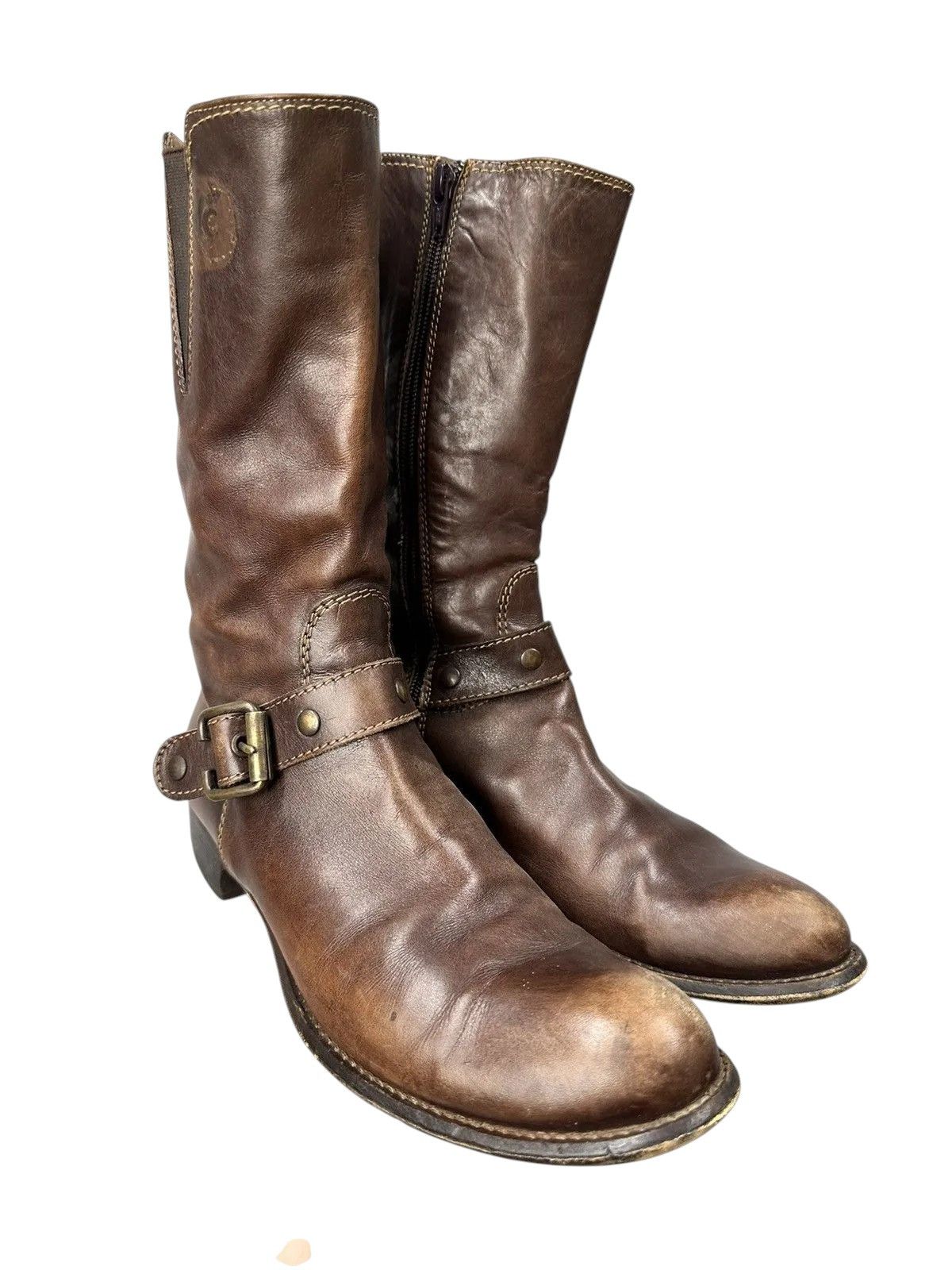 If Six Was Nine Vintage Leather Boots Hight AS 98 Rare Rick Owens Tornado Size US 7 / EU 40 - 3 Thumbnail
