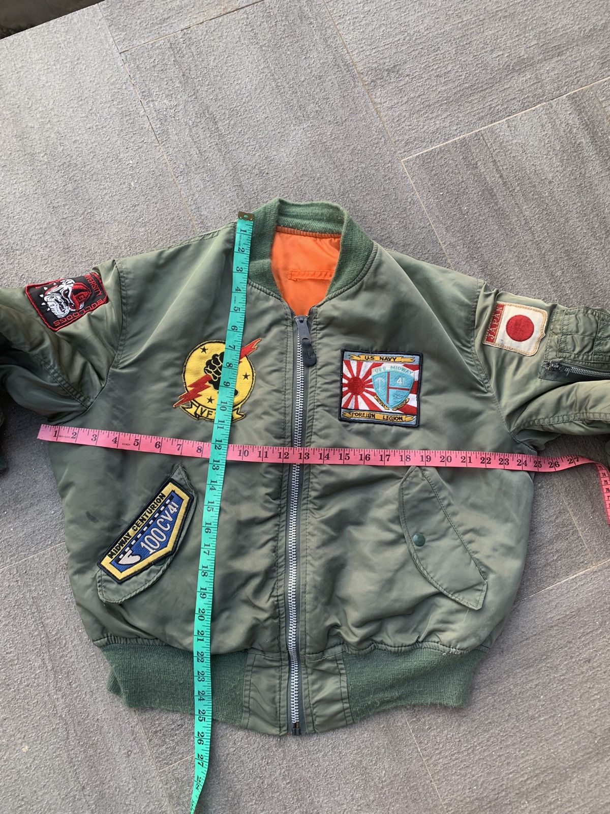 Alpha Industries × Vintage Alpha Industries MA-1 Patches Bomber Jacket Size US M / EU 48-50 / 2 - 4 Thumbnail