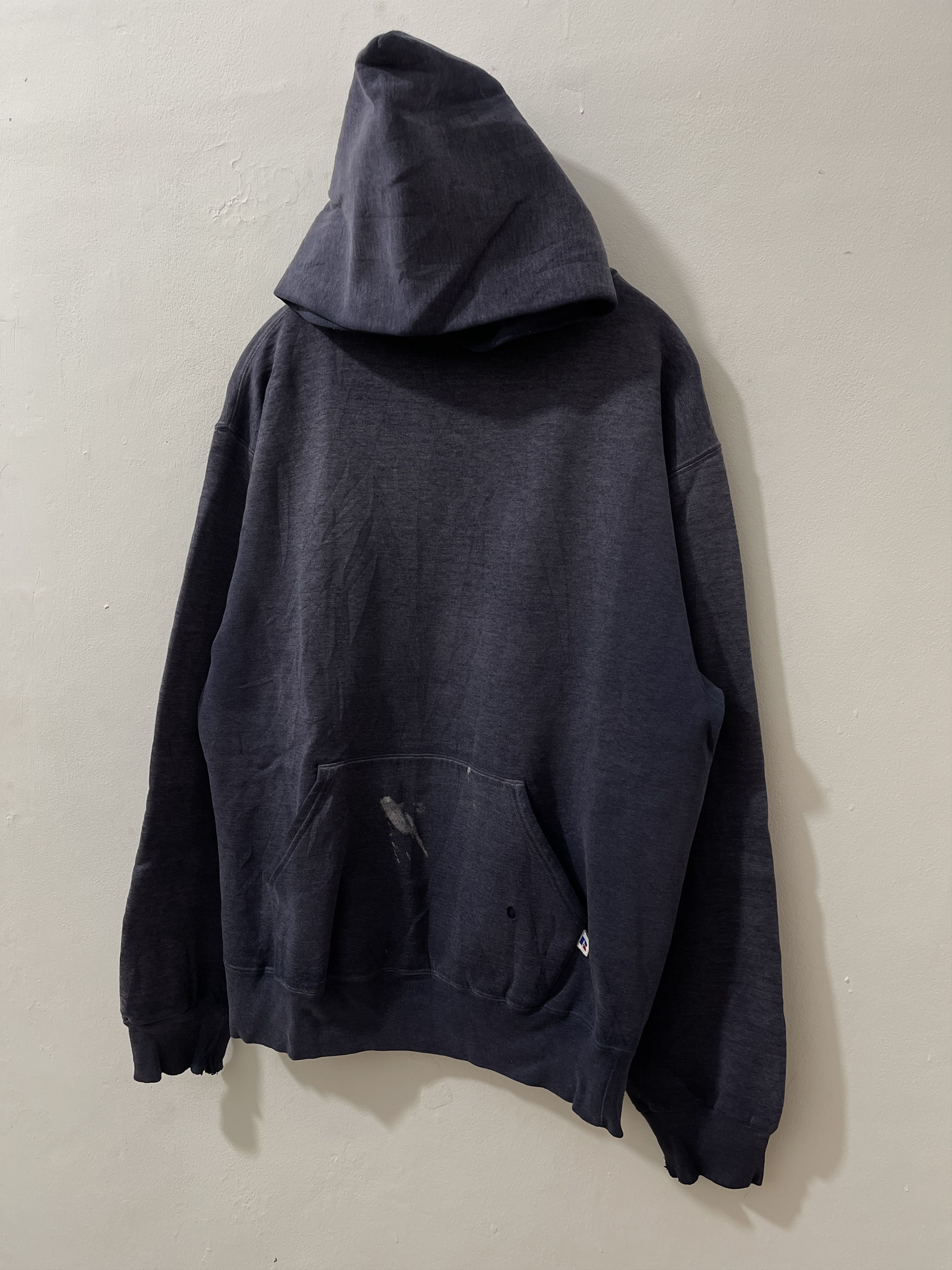 Russell Athletic Vintage Russel Blank Thrashed Pullover Hoodie Size US L / EU 52-54 / 3 - 2 Thumbnail
