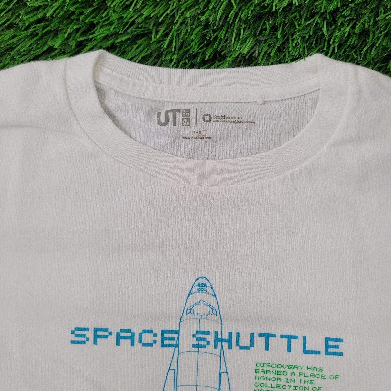 Uniqlo UNIQLO x NASA Baby-Tee Shirt Womens 2XS 14x18 Crop Size XXS / US 00 / IT 34 - 2 Thumbnail
