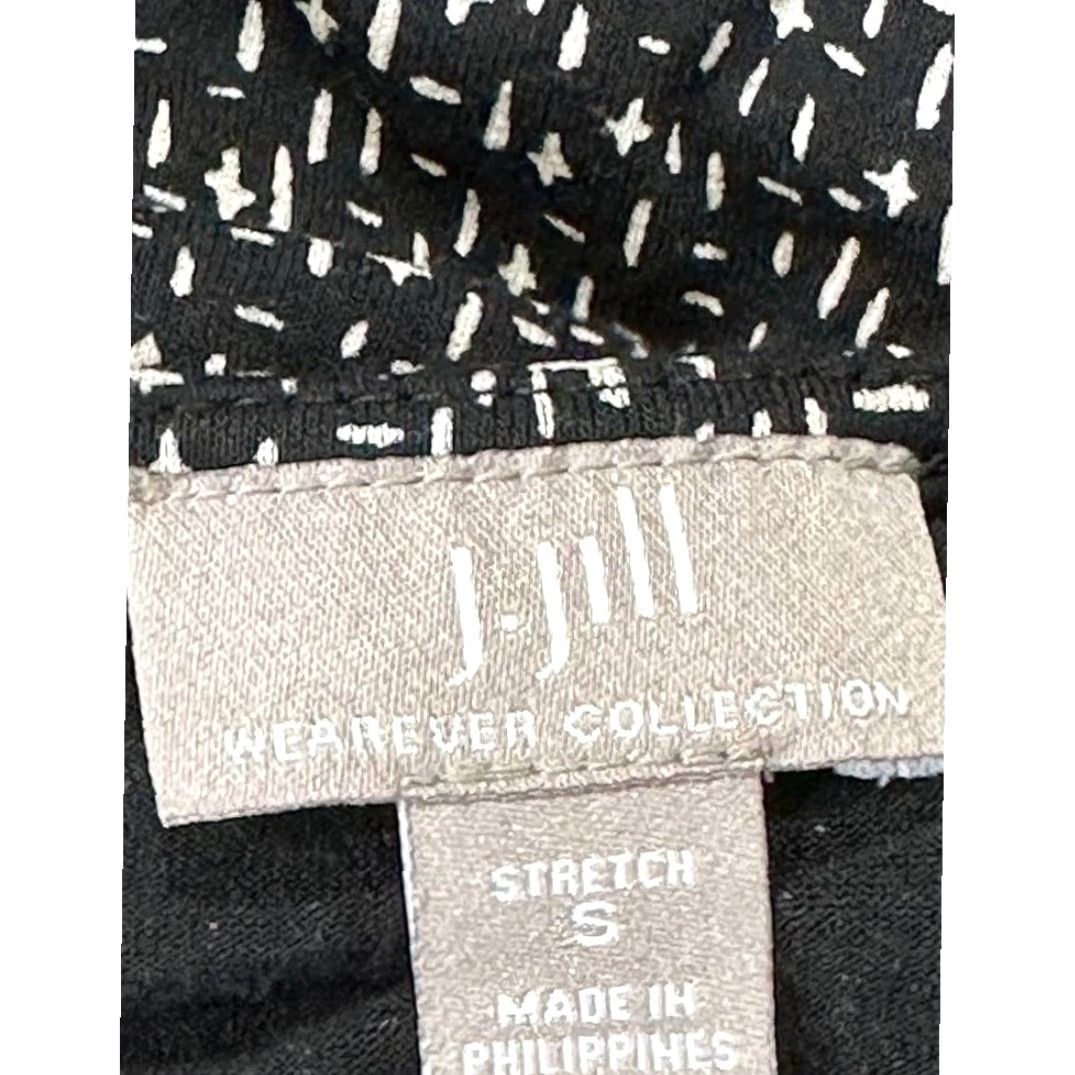 J. Jill J. Jill Tunic Blouse S Black White Micro Print Long Sleeve Office Chic Shirt Womens Regular Geometric Pullover Round Neck Vintage? No Size S / US 4 / IT 40 - 3 Thumbnail