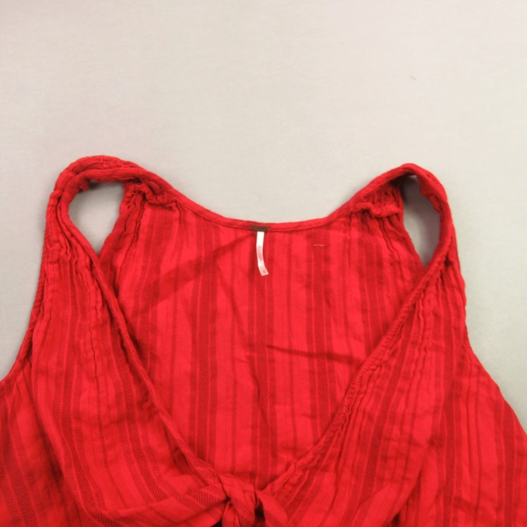 Free People Free People Shirt Womens M Sleeveless V-Neck Pullover Lightweight Red Size M / US 6-8 / IT 42-44 - 3 Thumbnail