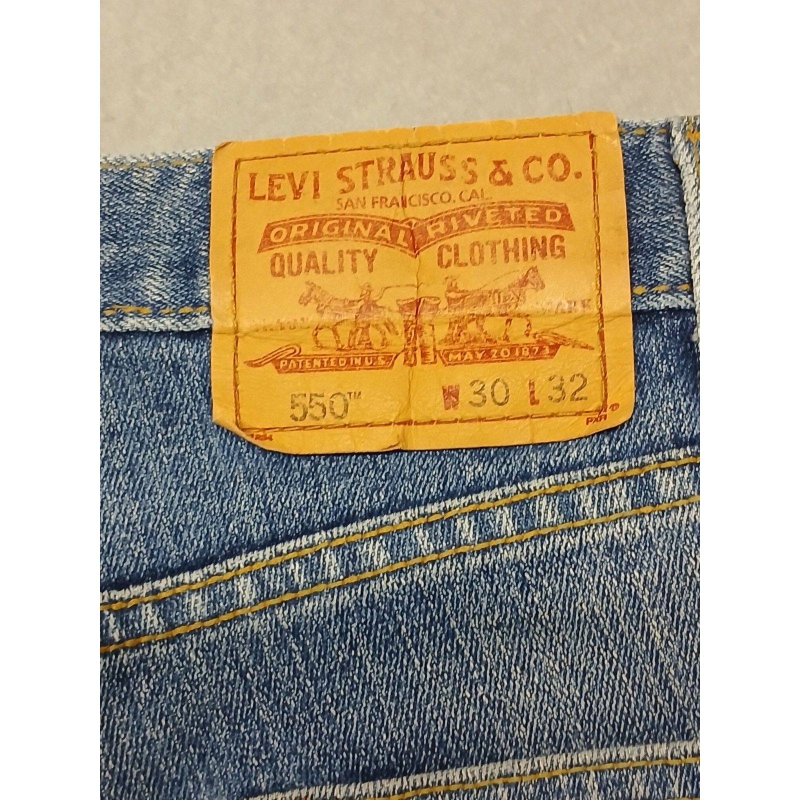 Levi's Levis (30x32) 550 Relaxed Fit Denim Jeans Size US 30 / EU 46 - 11 Thumbnail