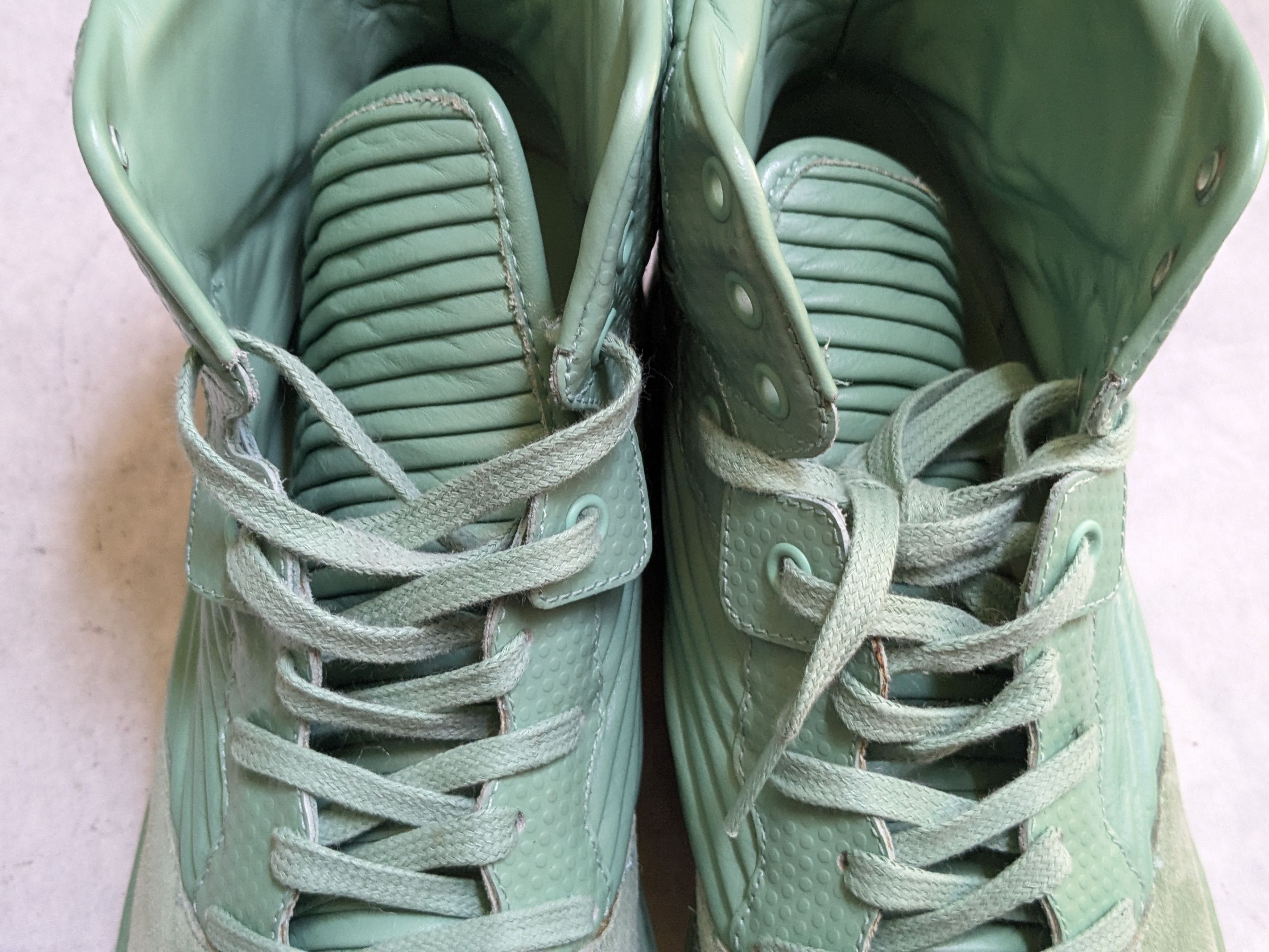 Balenciaga Balenciaga Arena High Top Sneakers Green 9 42 Cotes Leather Size US 9 / EU 42 - 5 Thumbnail