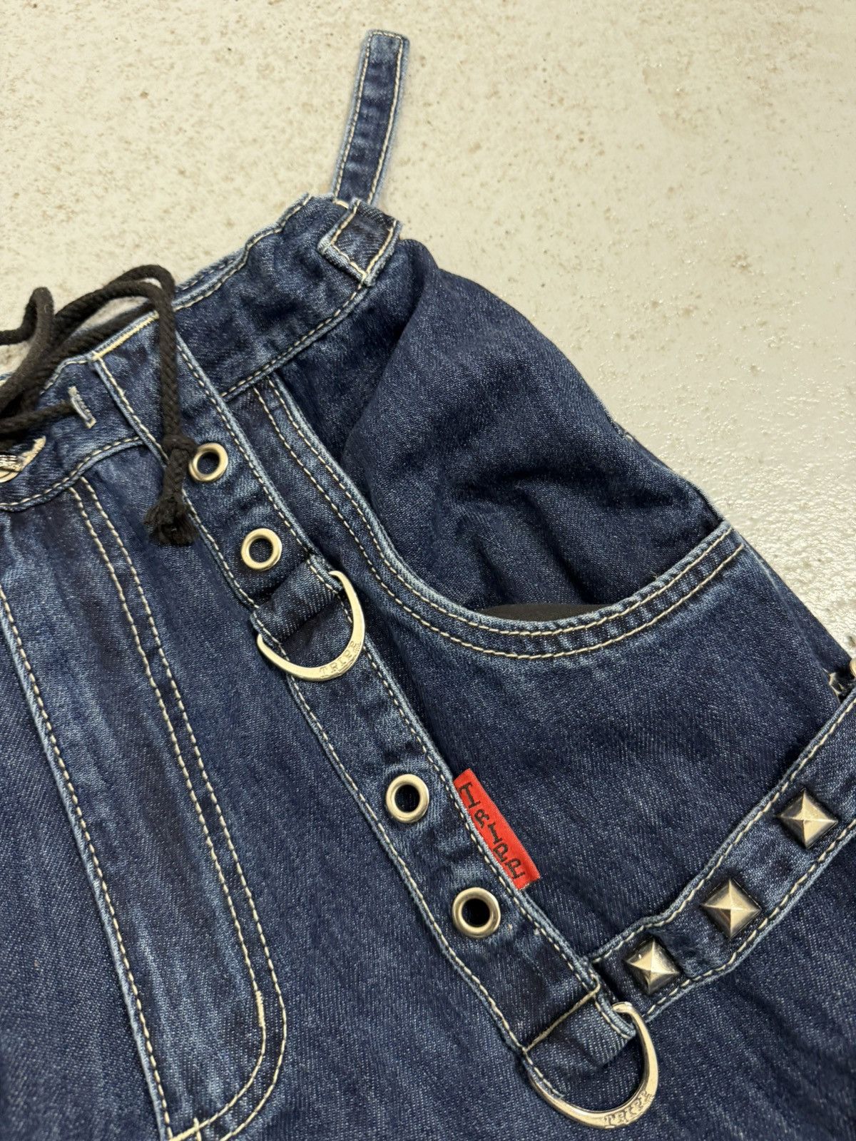 Tripp NYC Tripp Nyc Multi-laces Rivets Wide Transformed Pants Size US 32 / EU 48 - 14 Thumbnail