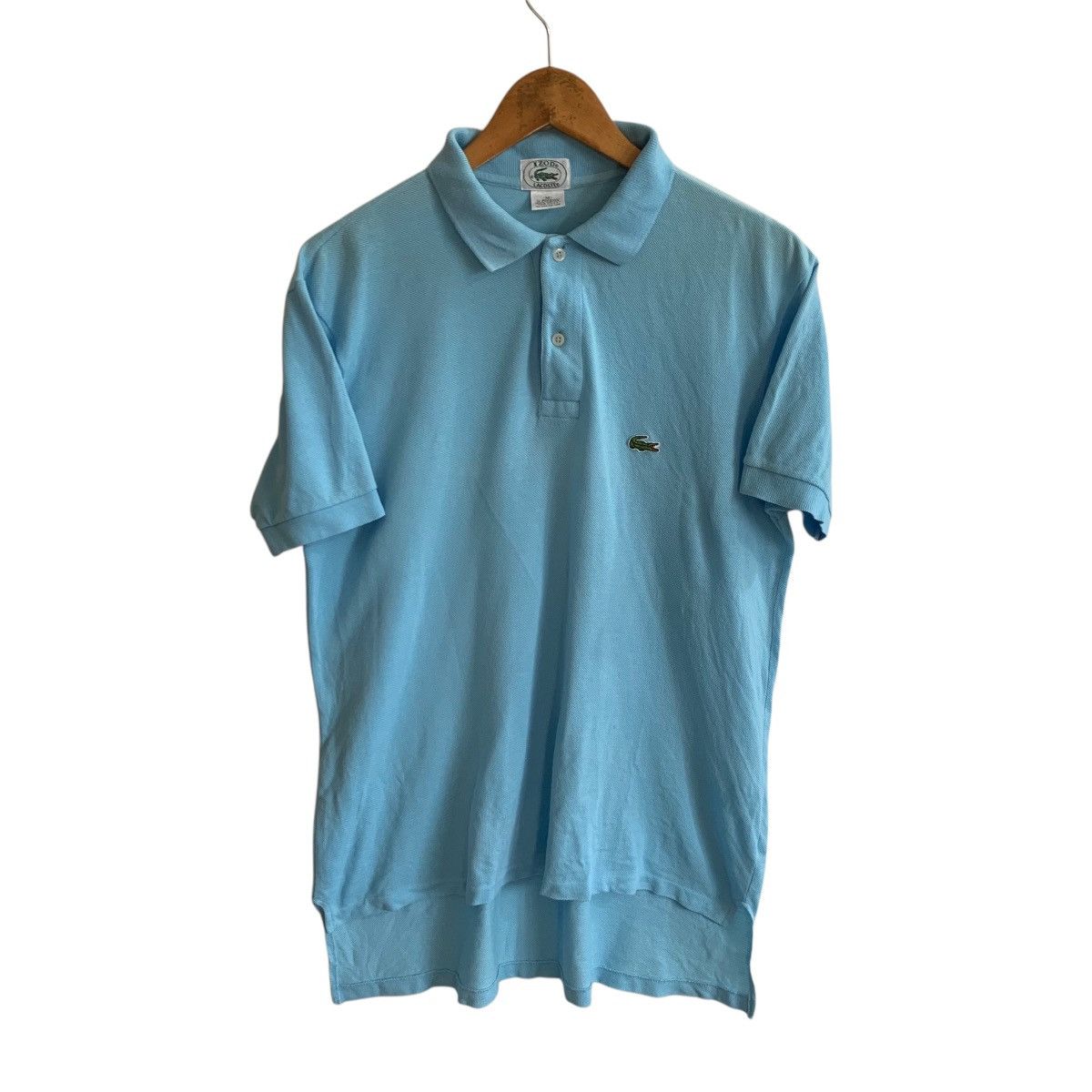 Izod Lacoste Vintage Polo Shirt Sea Blue Medium