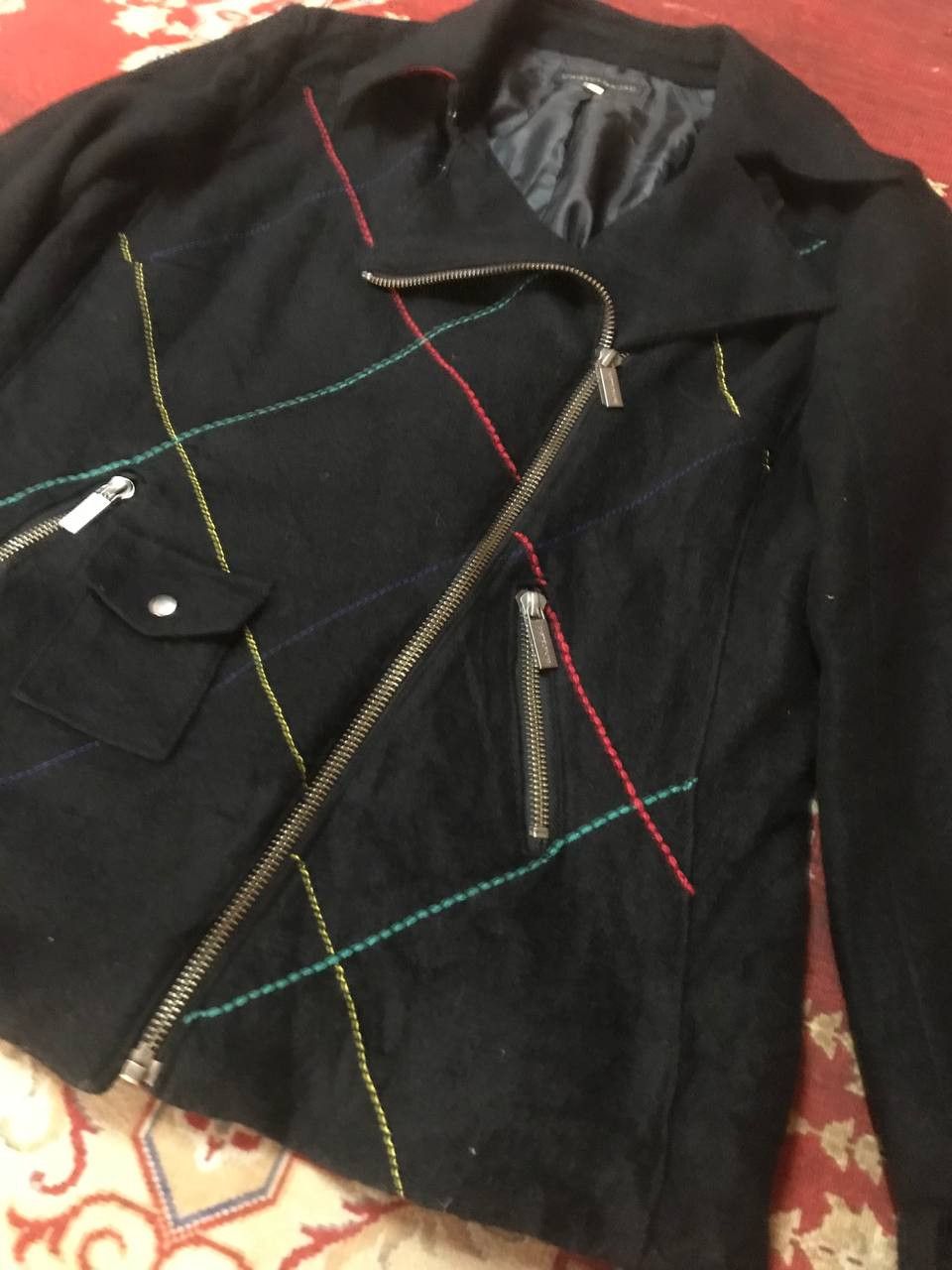Jean Charles De Castelbajac Castelbajac Wool Double Collar Punk Jacket Rare Size US XS / EU 42 / 0 - 2 Thumbnail