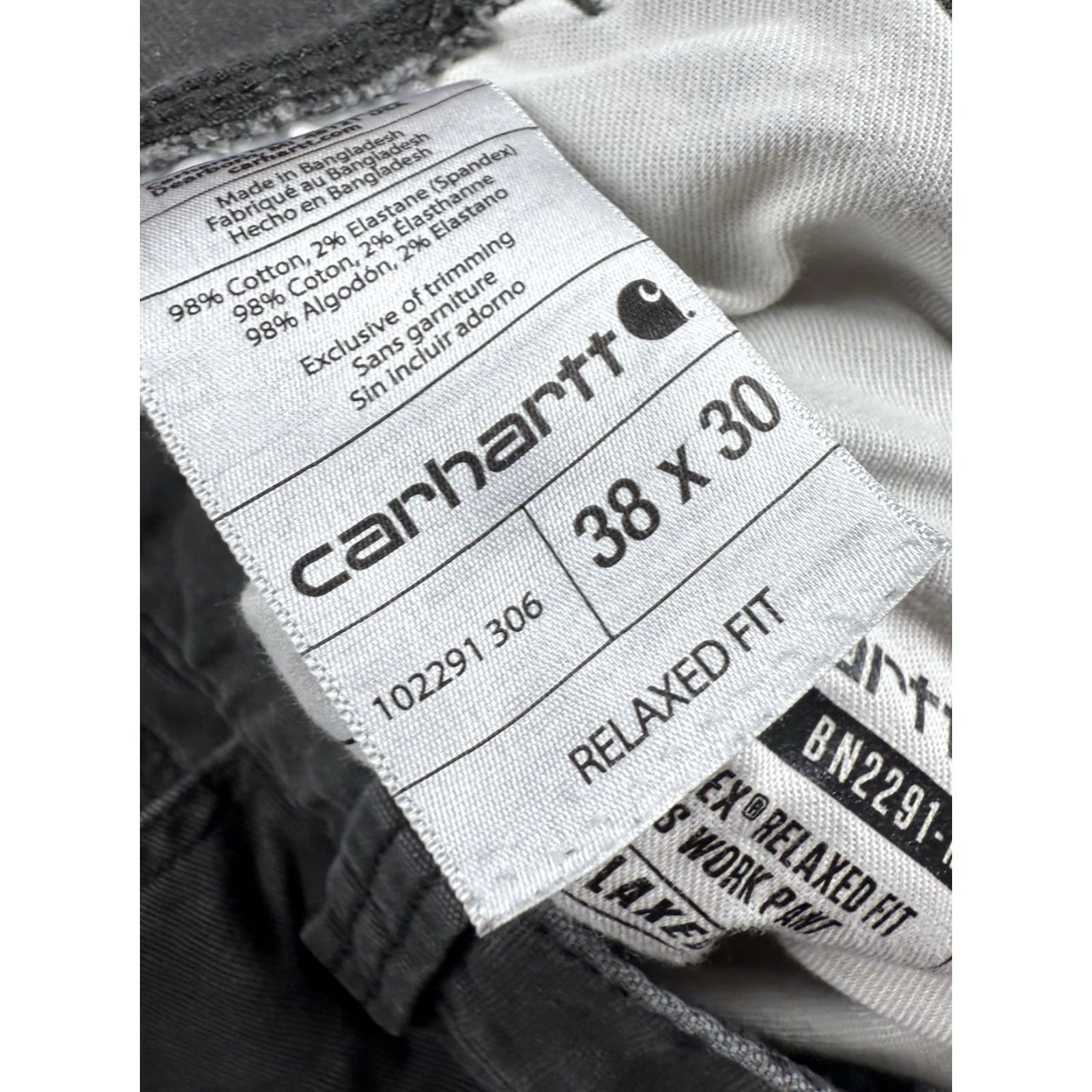 Carhartt Carhartt Pants Canvas Relaxed Men 38x30 Gray Carpenter 649 Size US 38 / EU 54 - 3 Thumbnail