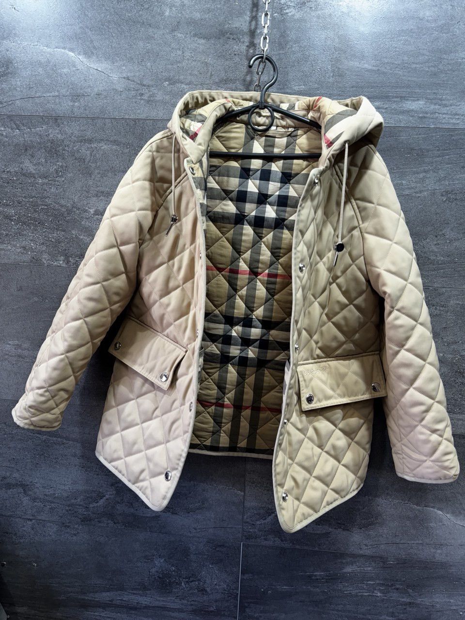 Burberry BURBERRY Meddon Quilted Nova Check Jacket Size XS Size XS / US 0-2 / IT 36-38 - 4 Thumbnail