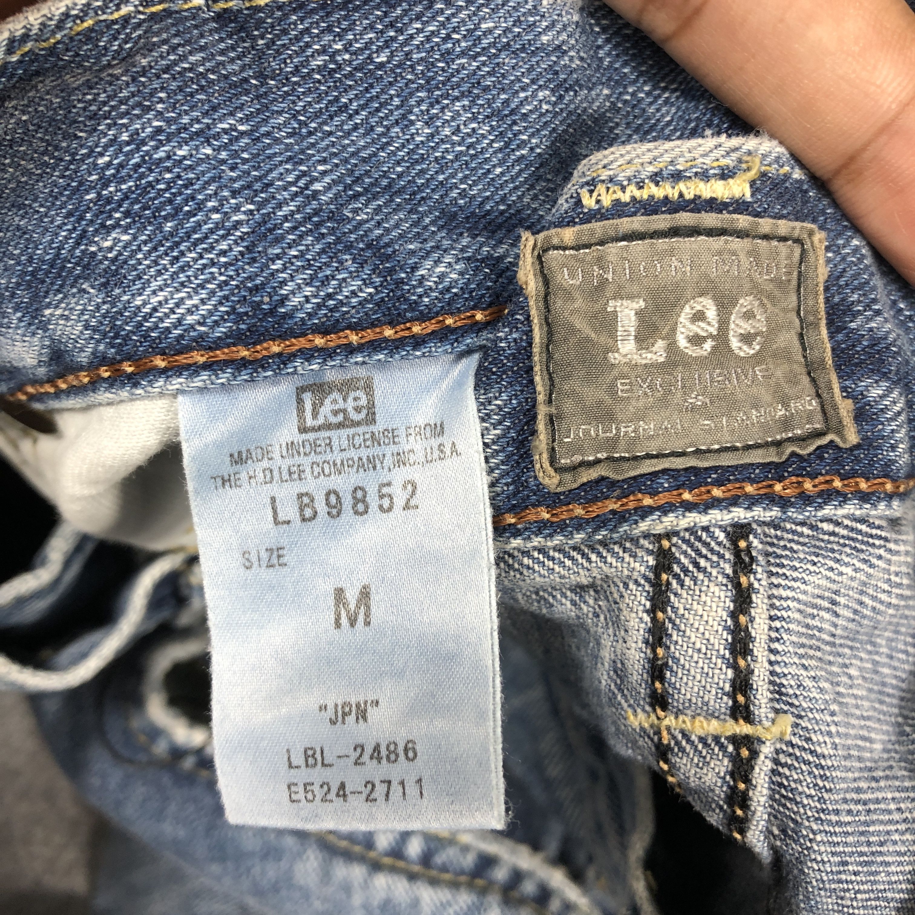 Lee × Vintage Womens Vintage Lee Jeans Distress Light Blue Wash L1215W Size 30" / US 8 / IT 44 - 8 Thumbnail
