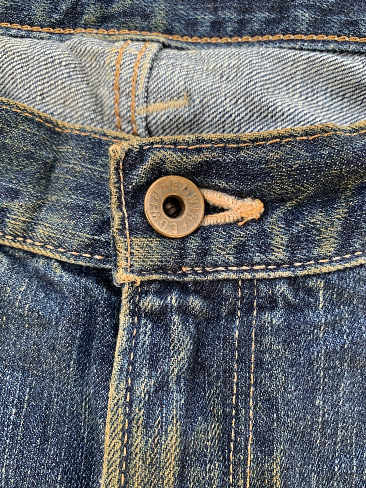 Edwin VINTAGE EDWIN SELVEDGE 505s JAPANESE DISTRESSED DENIM Size US 32 / EU 48 - 12 Thumbnail