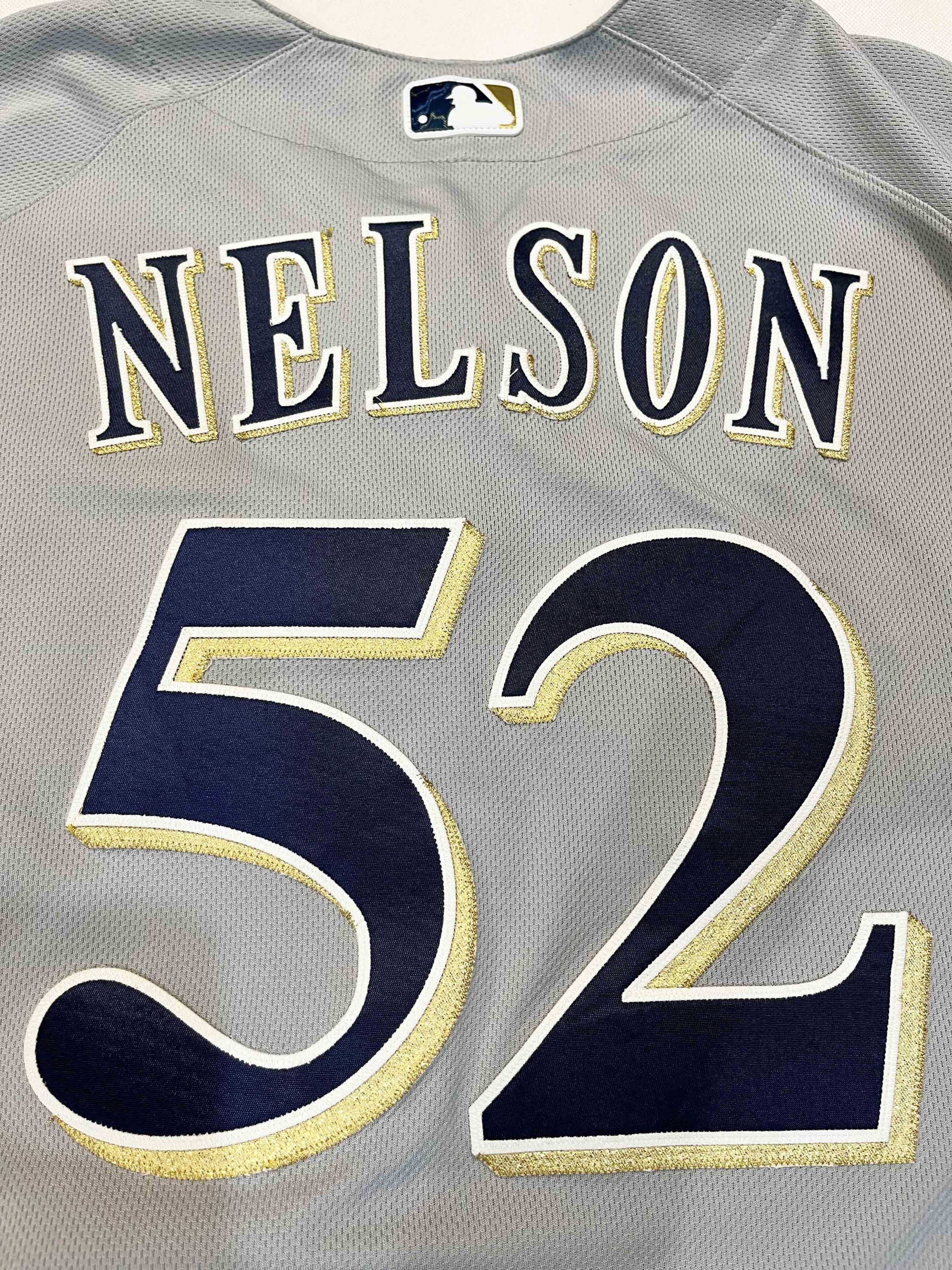 Majestic Majestic 2016 MLB Milwaukee Brewers JIMMY NELSON #52 Jersey Size US XL / EU 56 / 4 - 7 Thumbnail