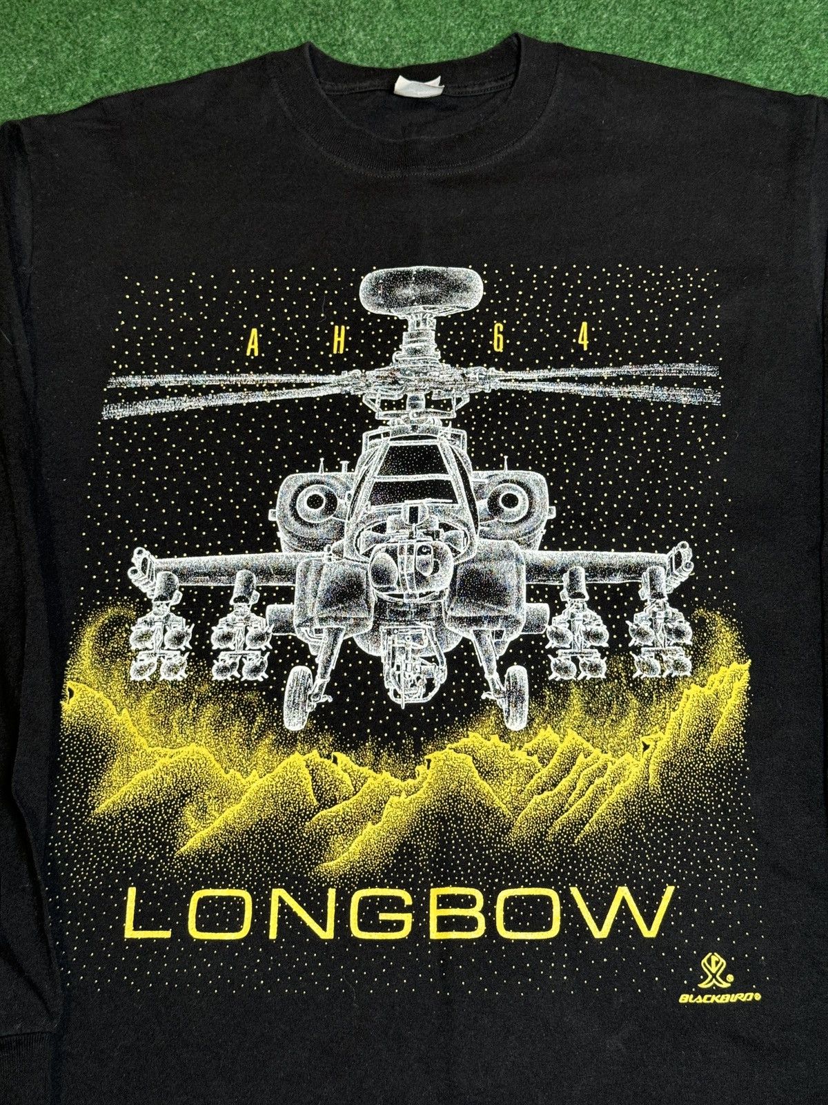 Vintage Longbow Apache Helicopter AH 64 Army Aviation Military Tee Size US L / EU 52-54 / 3 - 2 Thumbnail