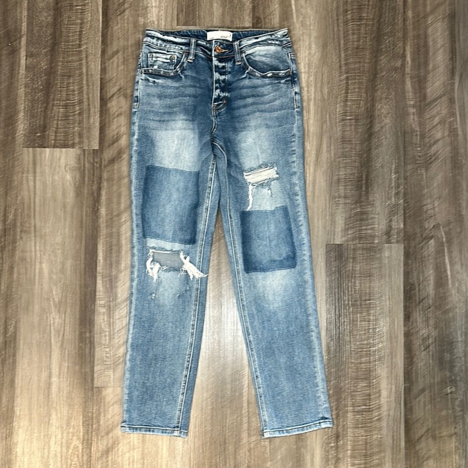 Other Vervet Commander Rolled Up Crop Distressed Boyfriend - 26 Size 26" / US 2 / IT 38 - 1 Thumbnail