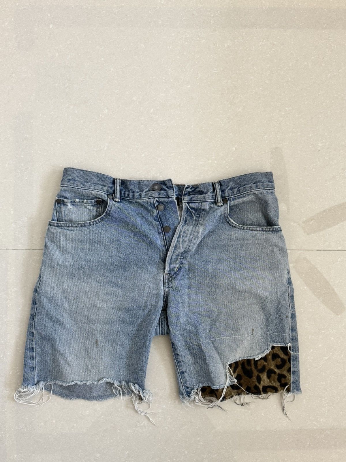 John Elliott Jean Shorts