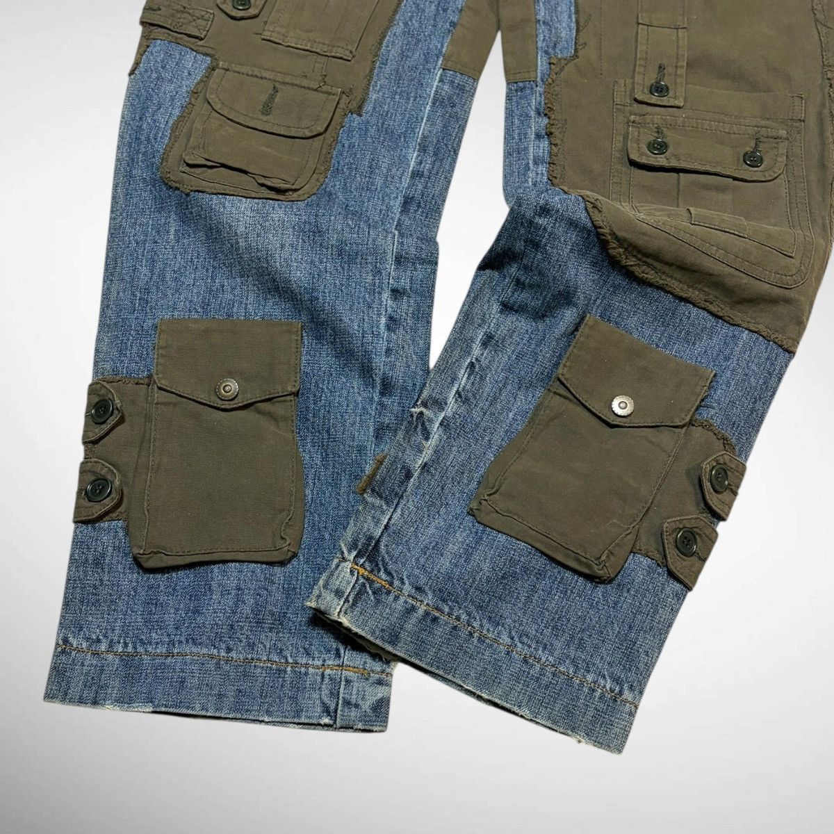 Dolce & Gabbana Dolce and Gabbana 2005AW Hybrid Multi Pocket Cargo Denim Size US 34 / EU 50 - 4 Thumbnail