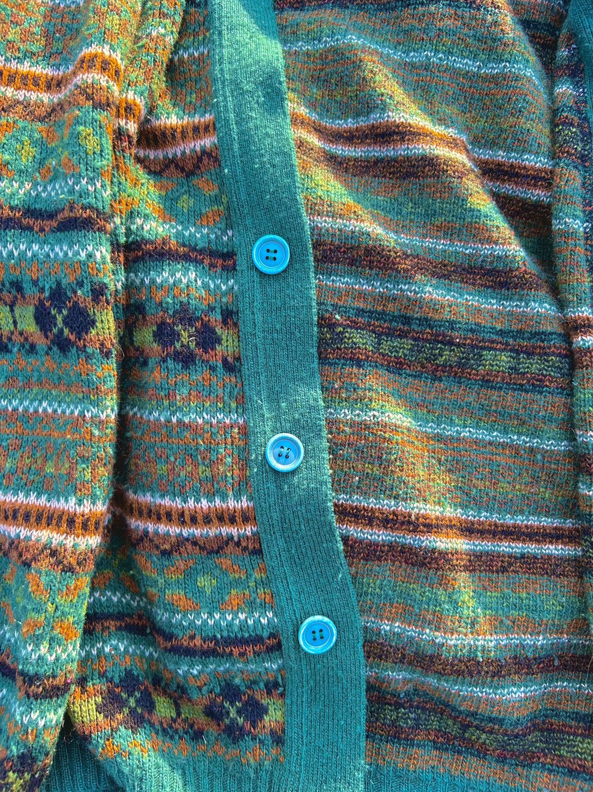 Vintage 80s/90s multicoloured vintage cardigan Size M / US 6-8 / IT 42-44 - 2 Thumbnail
