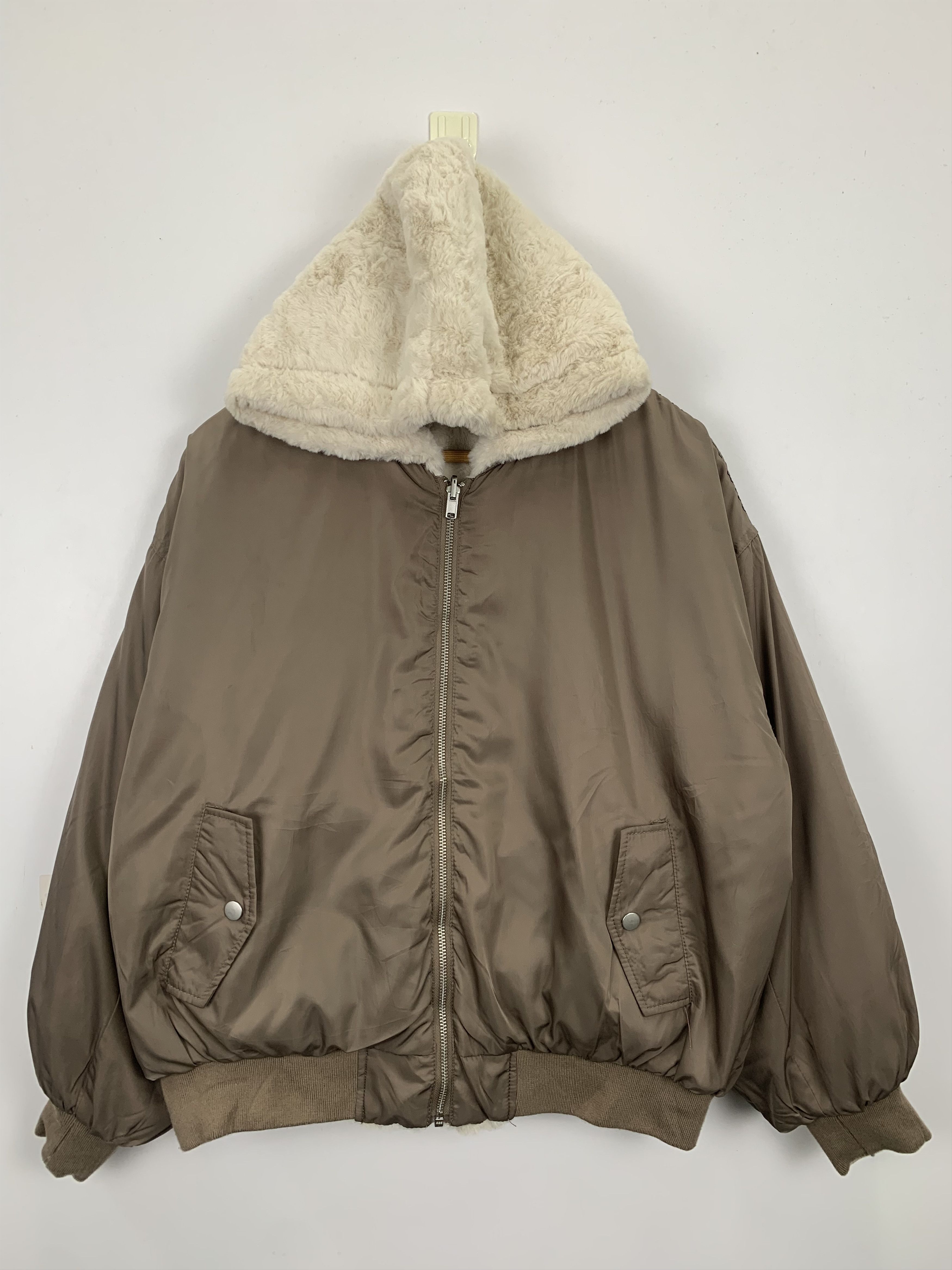 Japanese Brand Vintage Japanese Brand Reversible Fleece Hoodie Jacket J1039 Size US L / EU 52-54 / 3 - 1 Thumbnail