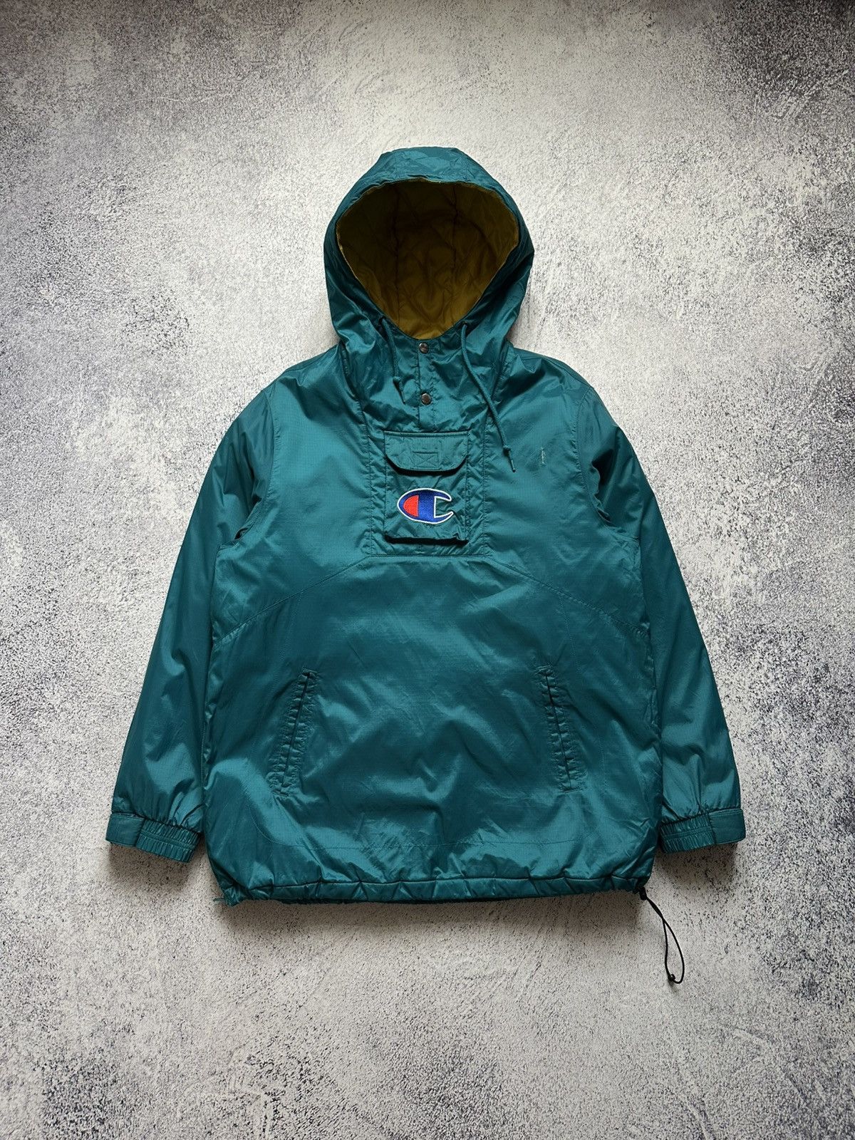 Champion × Supreme SS/18 SUPREME x CHAMPION PULLOVER PARKA JACKET TEAL SIZE M Size US M / EU 48-50 / 2 - 2 Thumbnail
