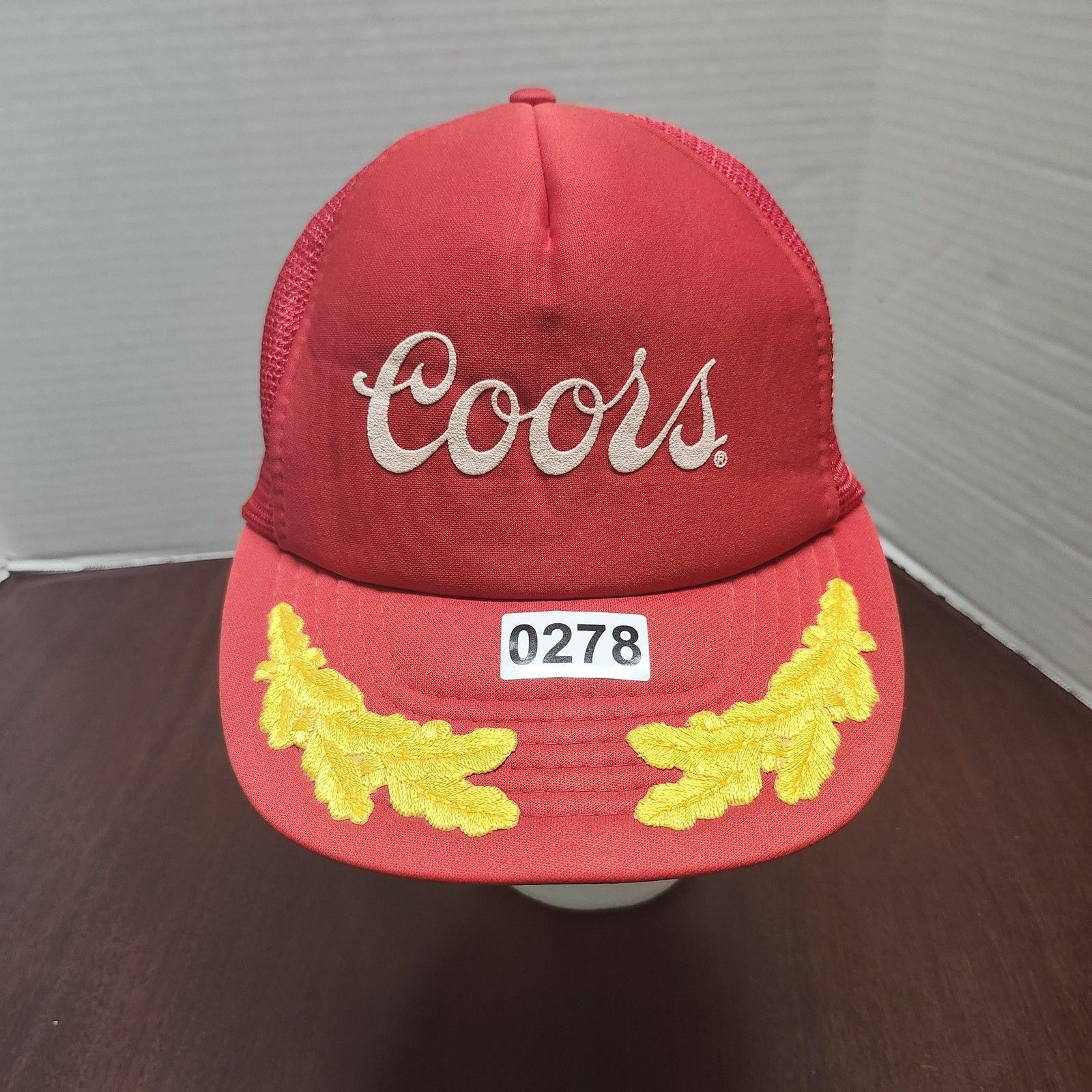 Other Vintage Coors Beer Trucker Hat Mesh Snapback Cap Leaf Patch Size ONE SIZE - 1 Thumbnail