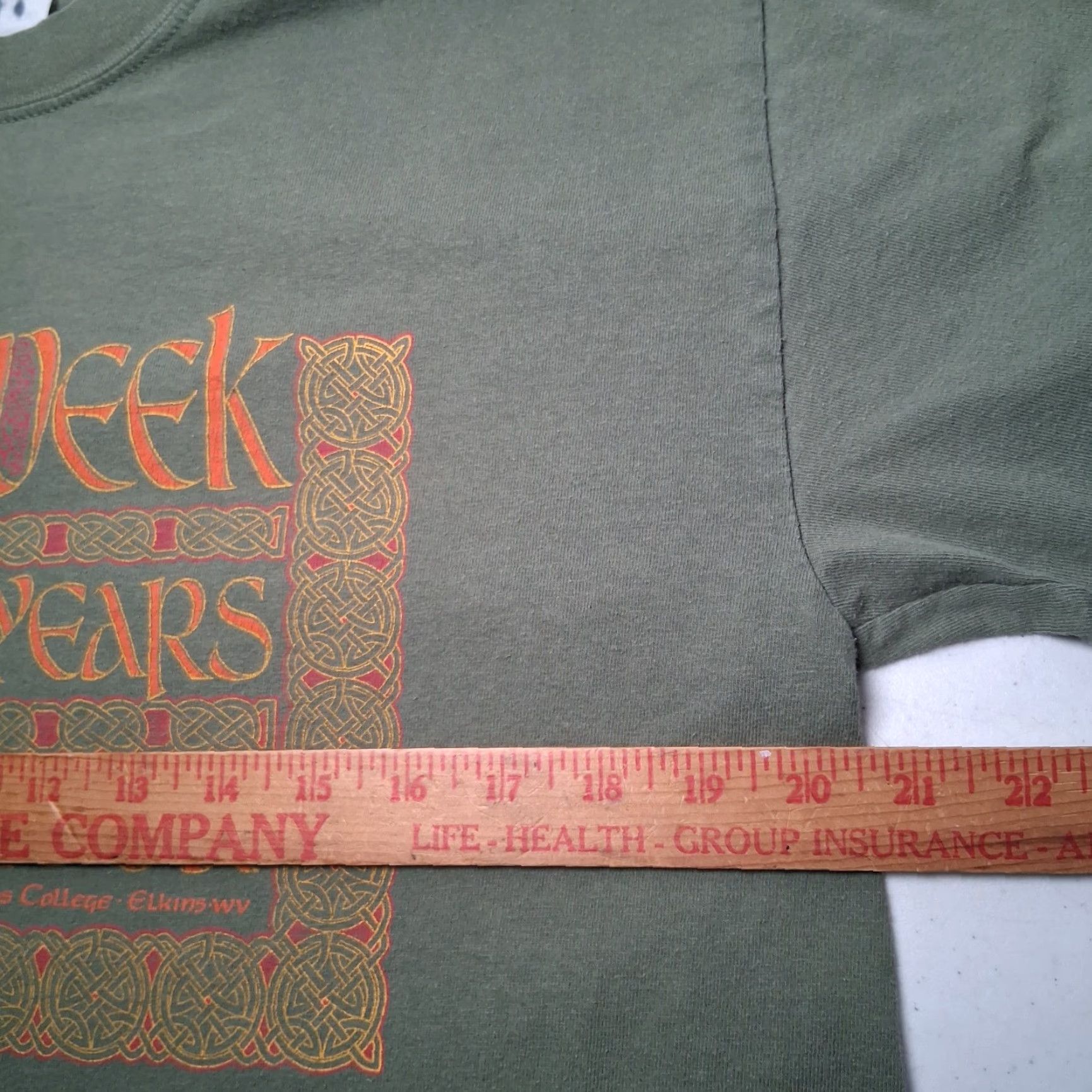 Vintage AND Augusta Irish Week Shirt L Men's Green Cotton Knit Graphic T-Shirt 20 Years WV Celtic Music College Vintage Size US L / EU 52-54 / 3 - 6 Thumbnail