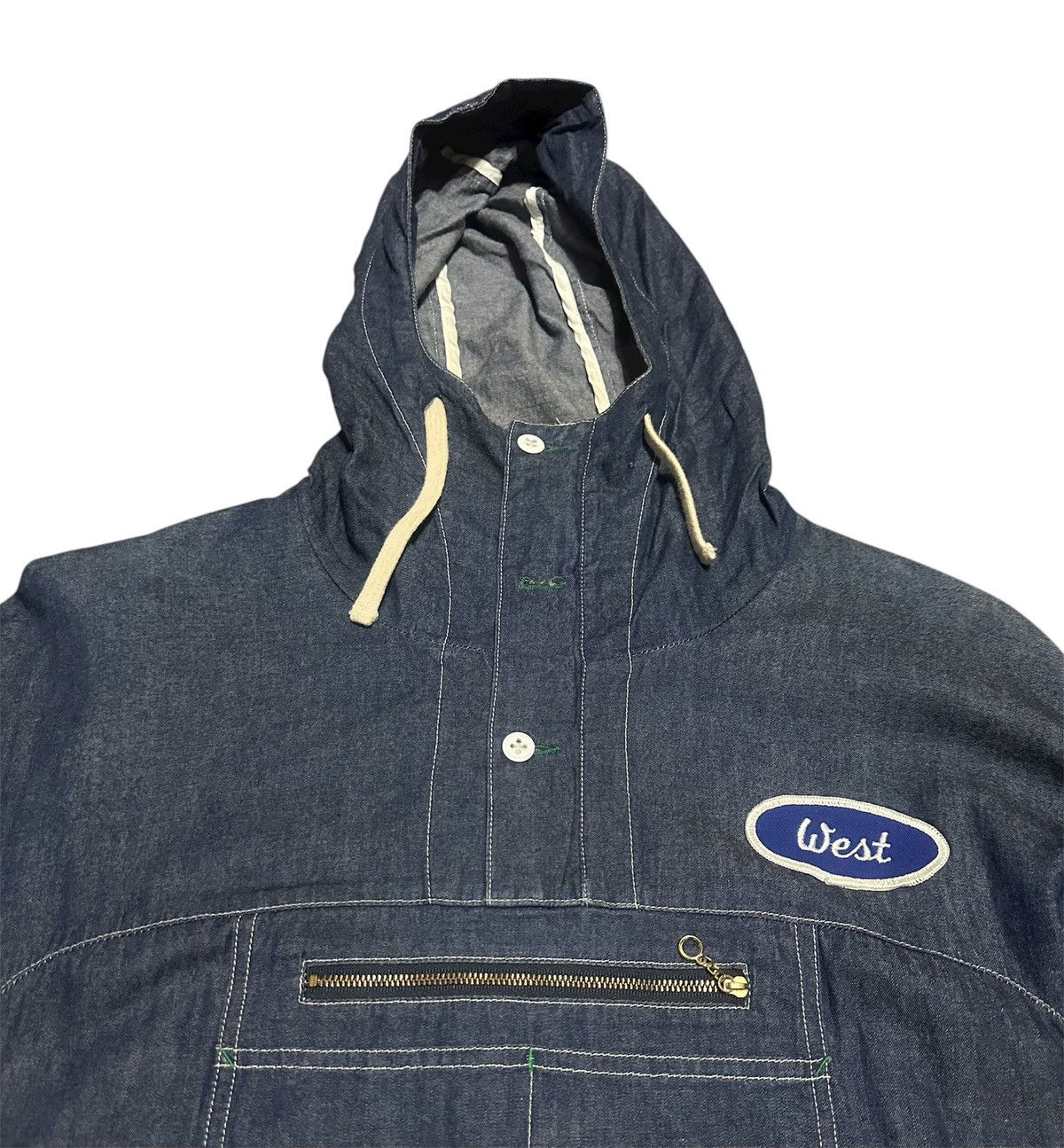 Battenwear Vintage Battenwear Beams Surf&Skate Denim Jacket Hoodie Size US XS / EU 42 / 0 - 5 Thumbnail
