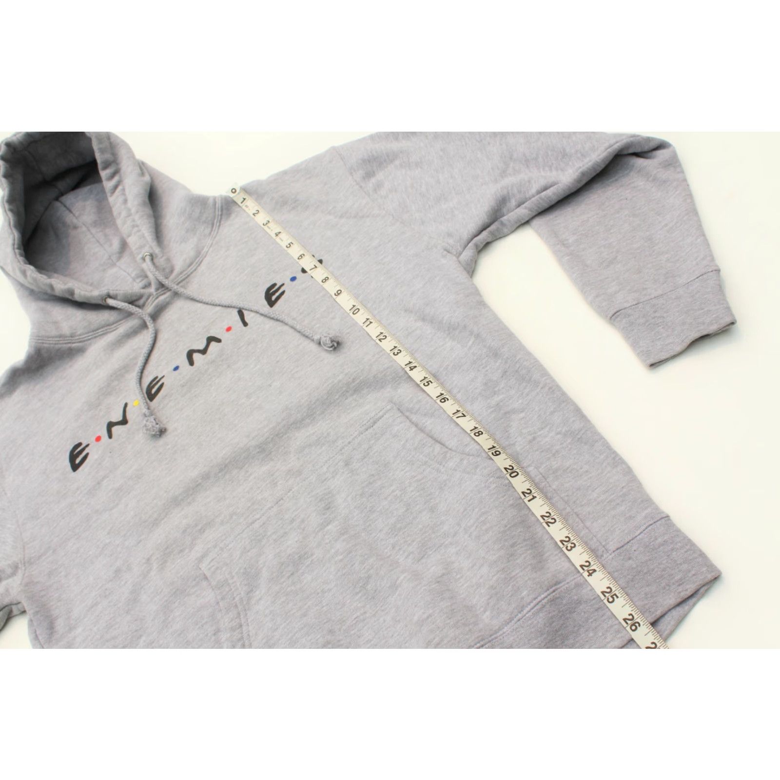 Logo 7 Deadline Friends TV Hoodie Logo Medium Gray Mens Hoodie Pullover Heather Gray Medium TV Logo Deadline Enemies Friends Hoodie Mens Size US M / EU 48-50 / 2 - 7 Thumbnail