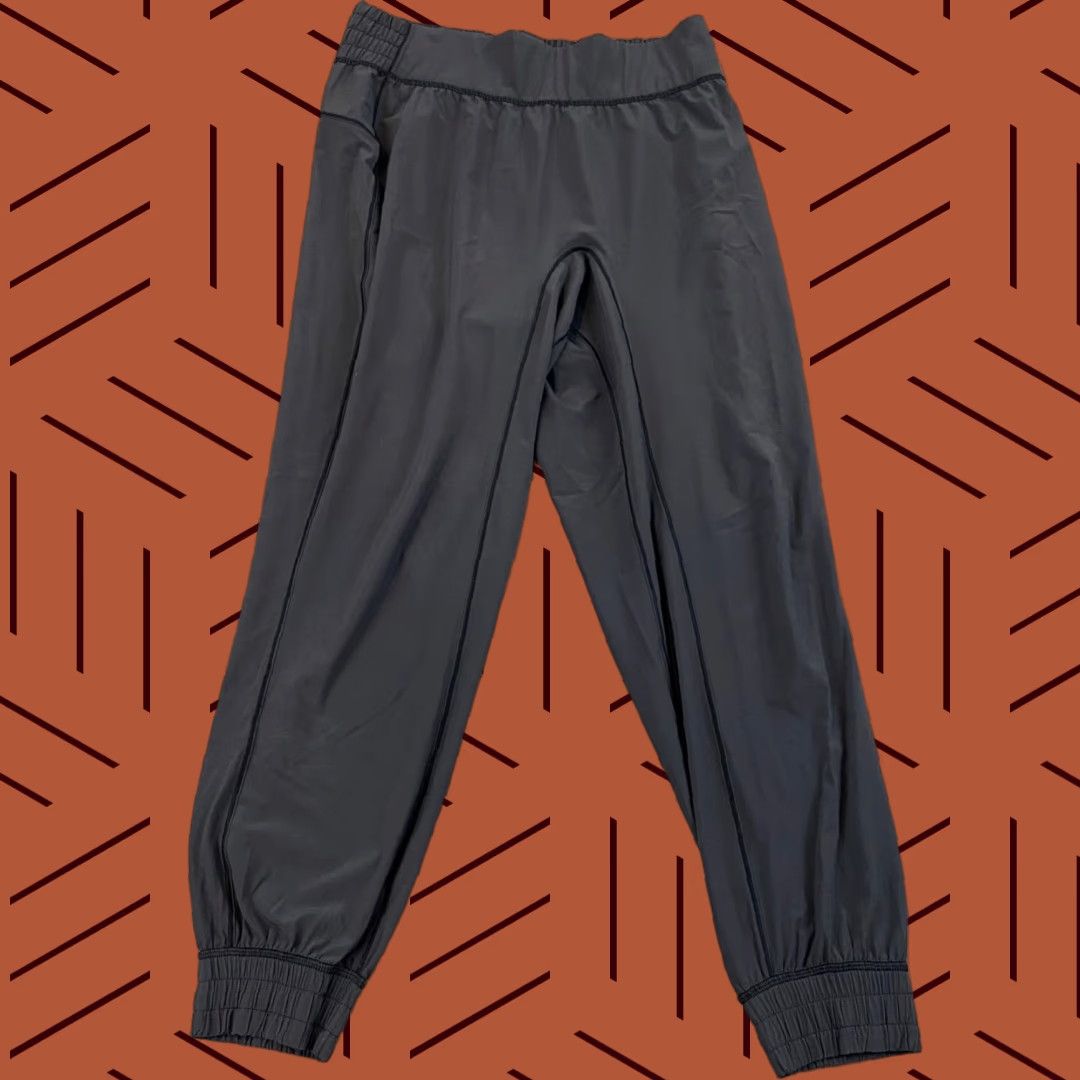 Lululemon VINTAGE LULULEMON Sun Setter Joggers Womens 10 Charcoal Gray 5BWHS Activewear Pants Size 32" / US 10 / IT 46 - 1 Thumbnail