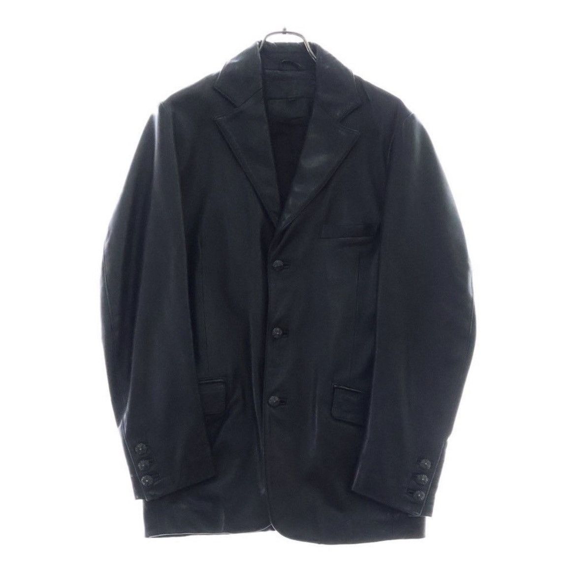 Chrome Hearts Chrome Hearts Old Cross Ball Leather Jacket Black Size US M / EU 48-50 / 2 - 1 Thumbnail