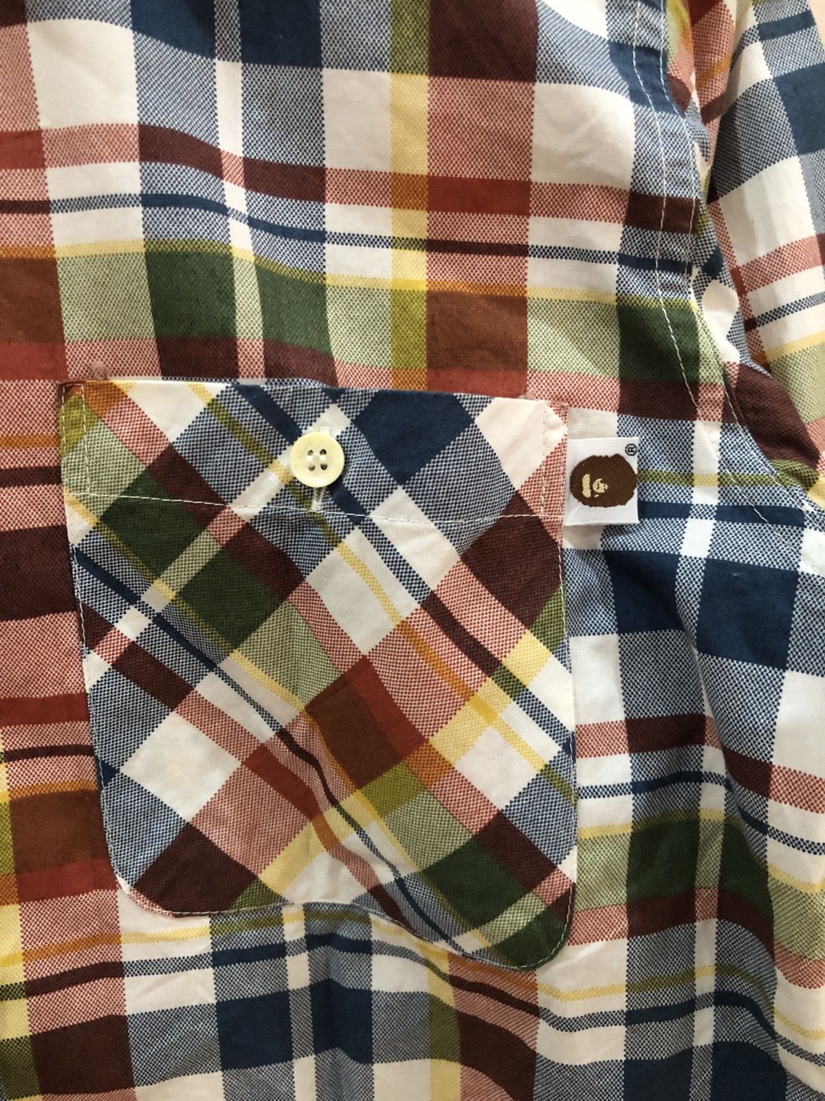 Bape OG Vintage A Bathing Ape Plaid Flannel Button Down Shirts Size US S / EU 44-46 / 1 - 3 Thumbnail