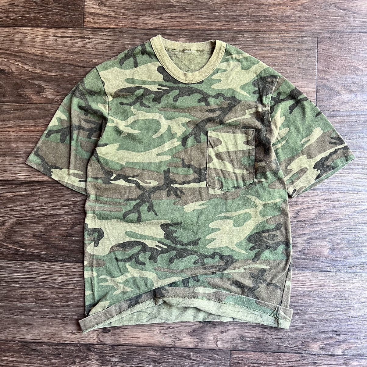 Other Vintage 80s Camo Basic Essentials Tee Slim Size US S / EU 44-46 / 1 - 1 Thumbnail