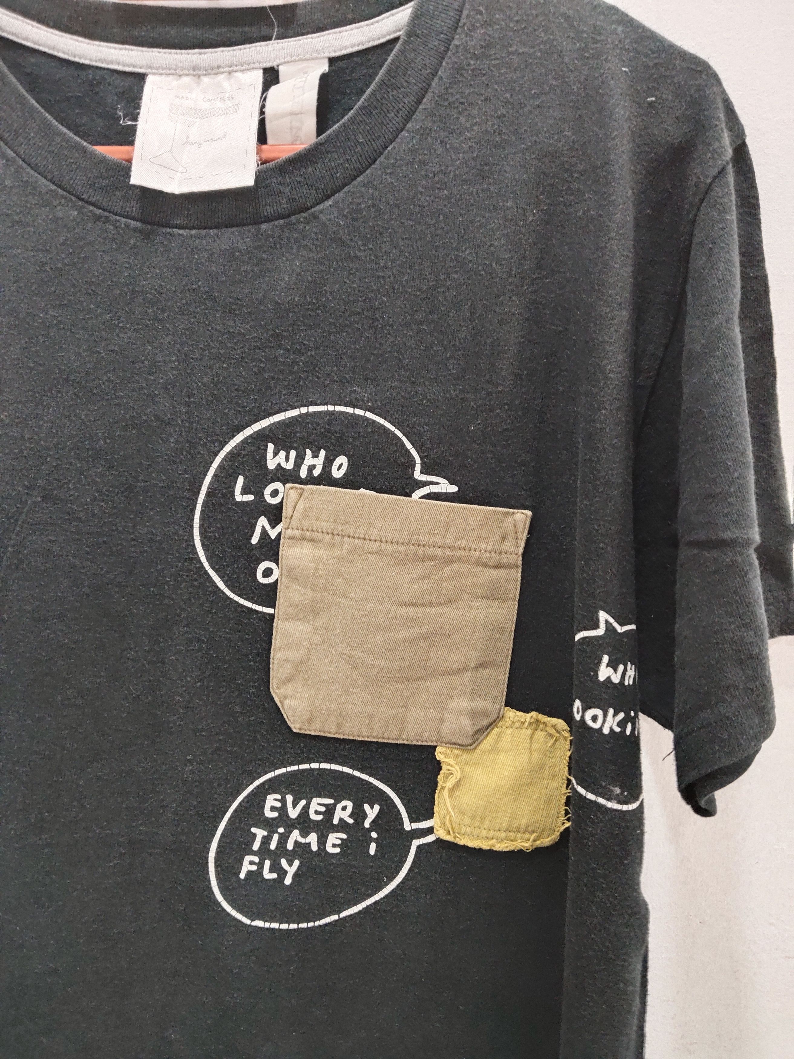 Mark McNairy × Marks & Spencer Mark Gonzales Art Wording Pocket Tshirt Size US L / EU 52-54 / 3 - 2 Thumbnail