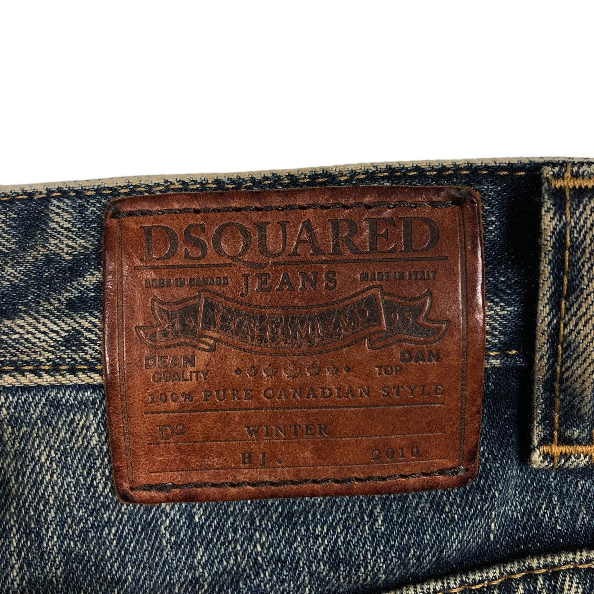 Dsquared2 📌Vintage Patchwork Denim Jeans Dsquared2 Made in Italy Size US 38 / EU 54 - 22 Thumbnail