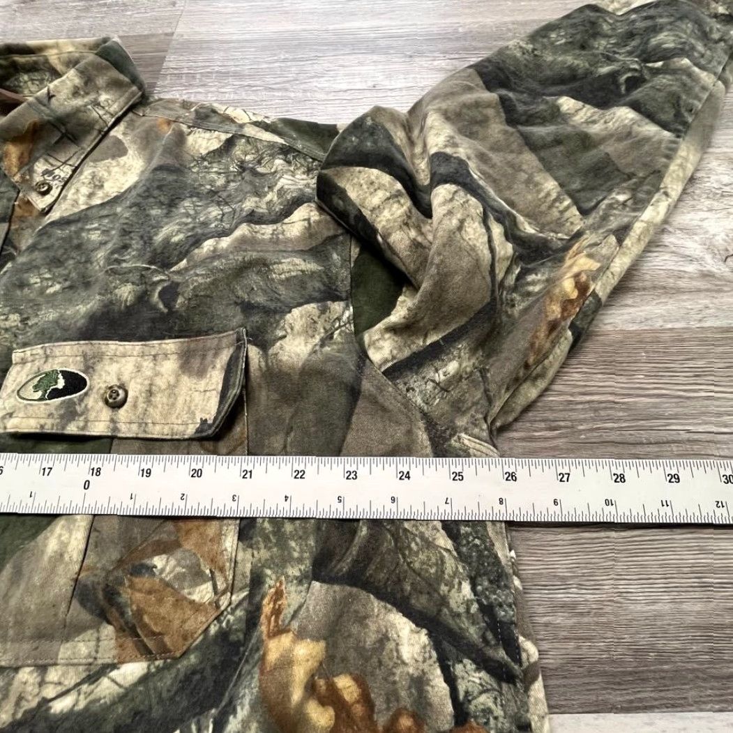 Russell Athletic VINTAGE Russell Outdoors Mossy Oak Tree Stand Camouflage Mens XL Hunting Camo Shirt Size US XL / EU 56 / 4 - 6 Thumbnail