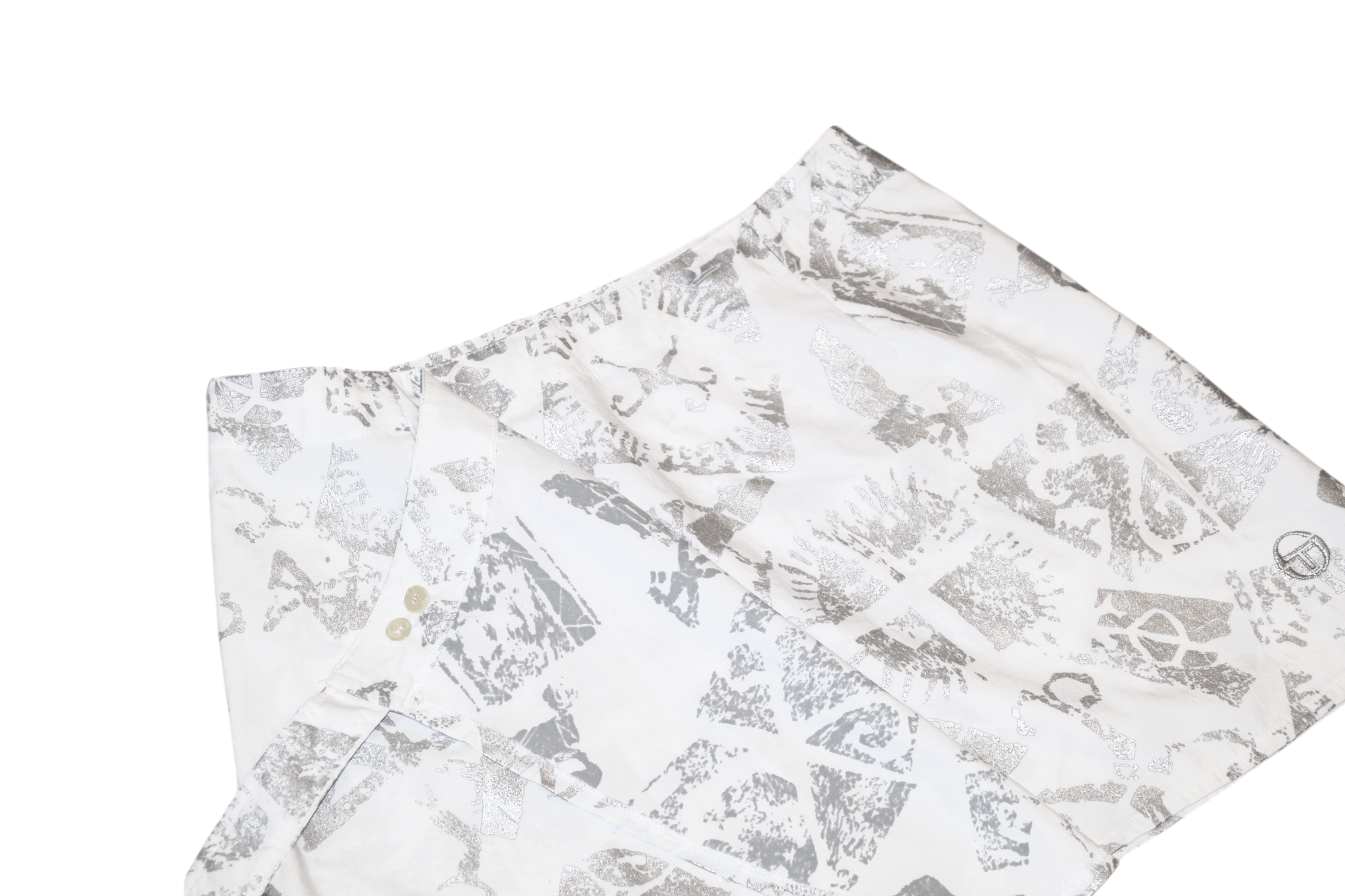 Sergio Tacchini Sergio Tacchini Abstract Glitter Coated Wrap Tennis Skirt Size 32" / US 10 / IT 46 - 5 Thumbnail