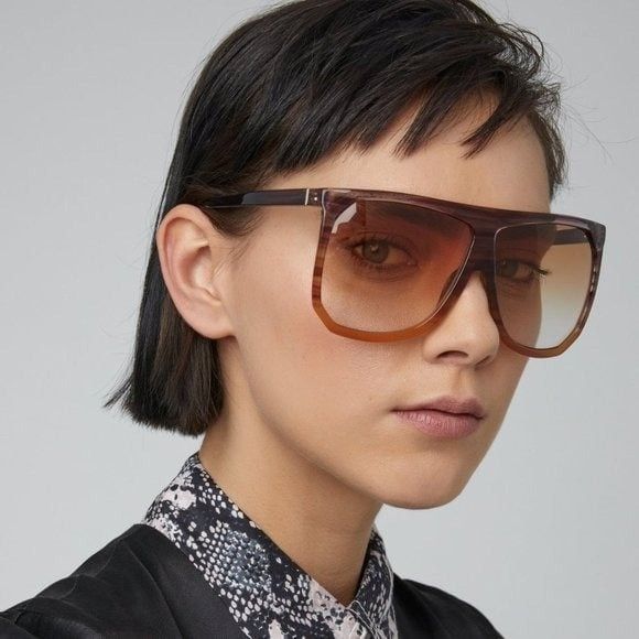 image of New Loewe Filipa Lw40001I 54T Sunglasses in Brown, Women's