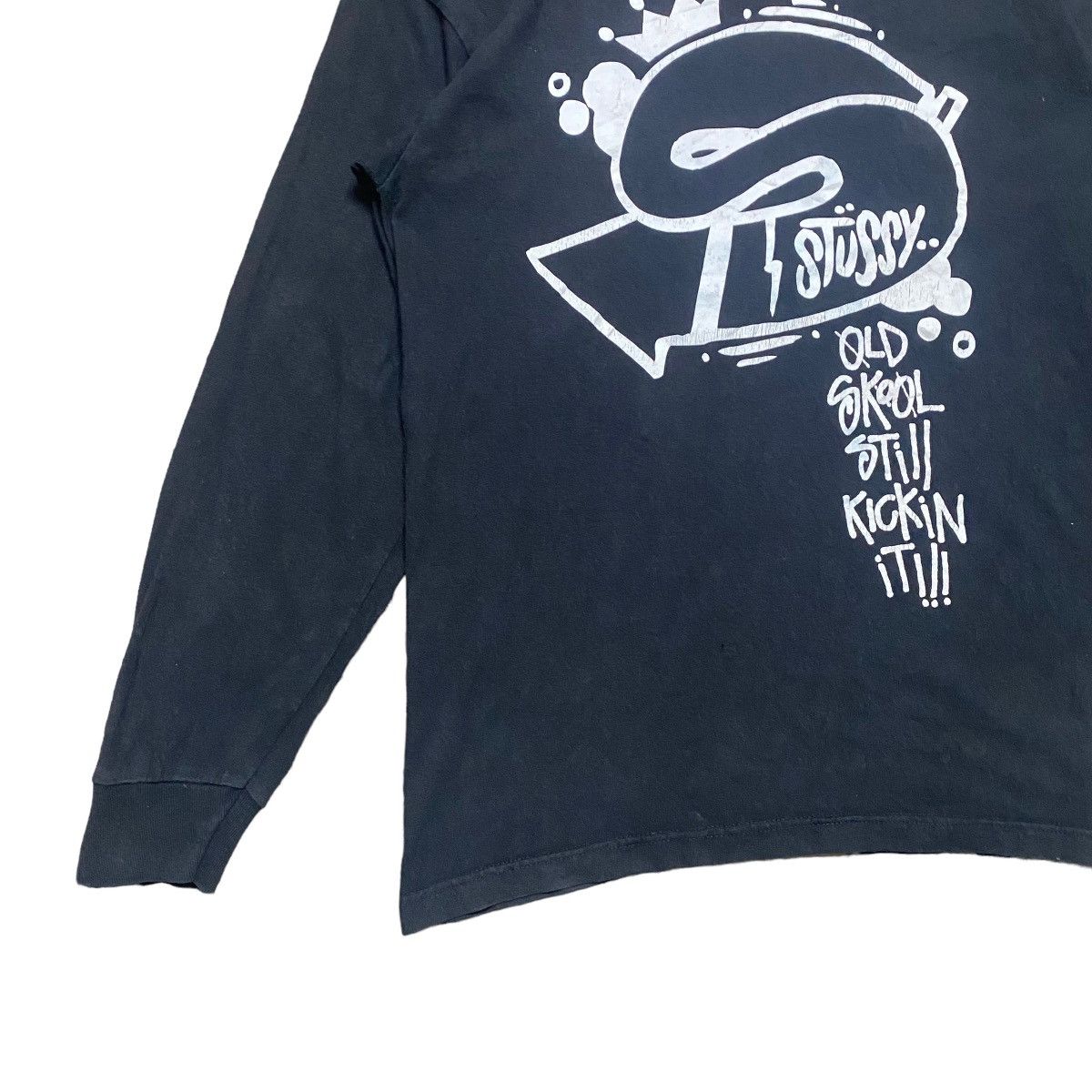 Stussy Vintage Stussy Old Skool Longsleeve Shirt Size US M / EU 48-50 / 2 - 7 Thumbnail