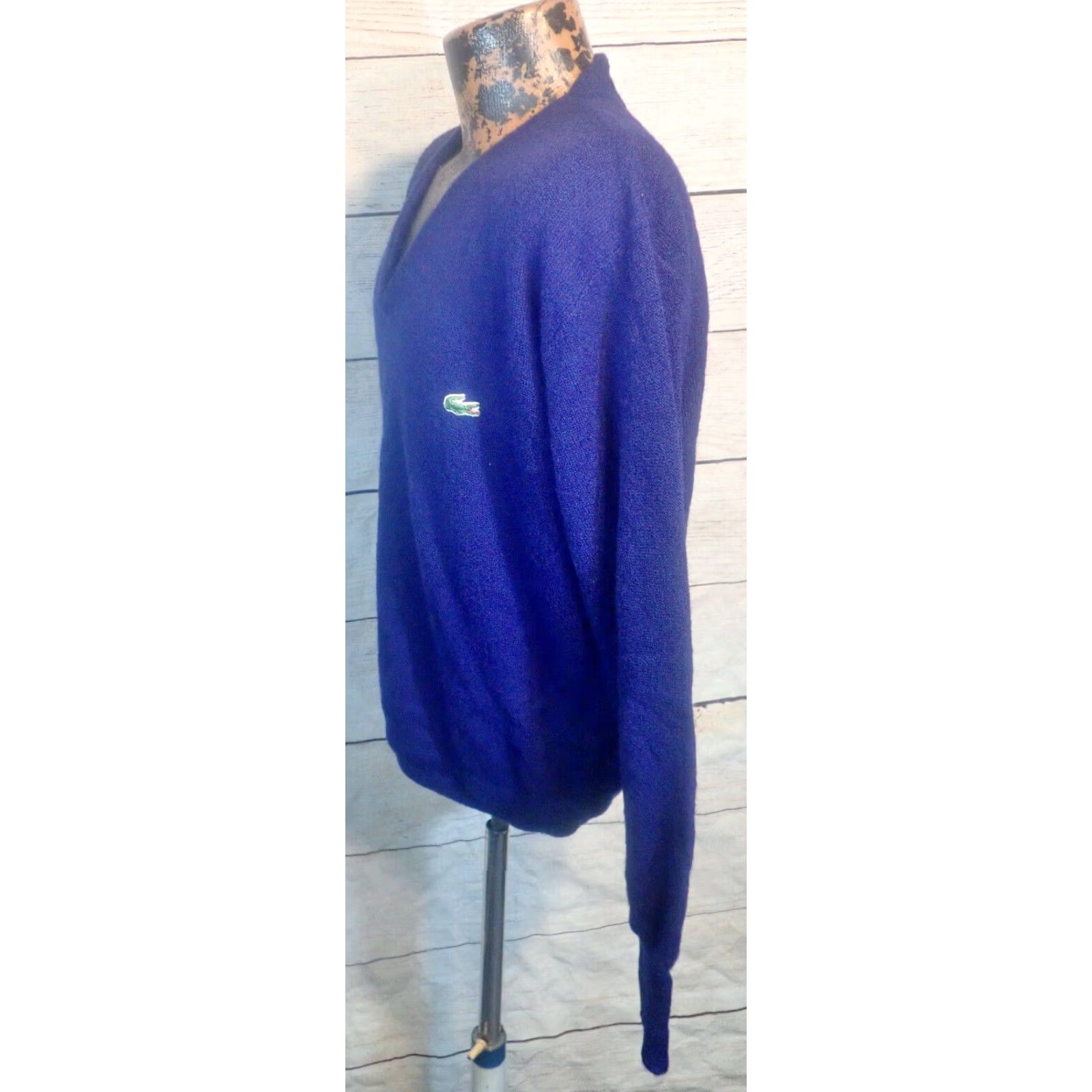 Izod VINTAGE Izod Lacoste Navy Pullover Knit Sweater Men’s M Navy Blue 1970s 80s USA Wool? Size US M / EU 48-50 / 2 - 2 Thumbnail