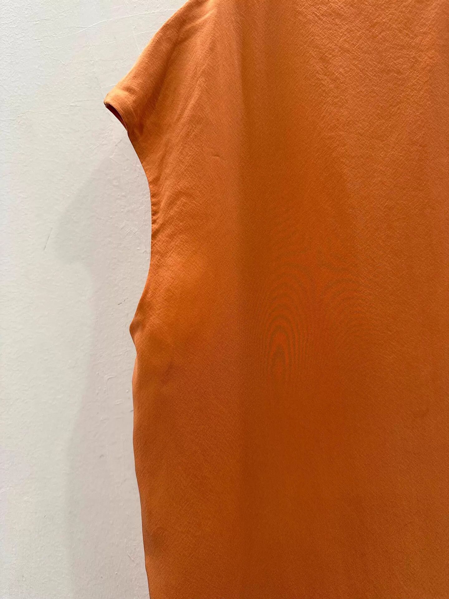 Hermes Hermes Women's Orange Silk Sleeveless Dress Size XS / US 0-2 / IT 36-38 - 3 Thumbnail