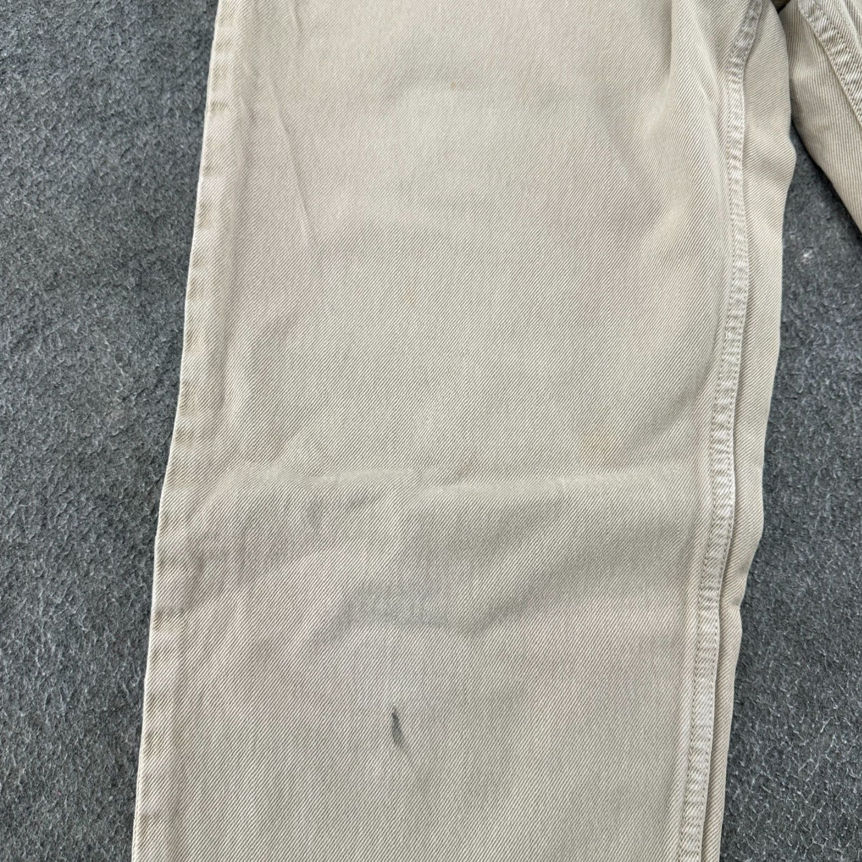 Calvin Klein VINTAGE Calvin Klein Jeans Mens 32x32 Beige Easy Fit Straight Relaxed Khaki Y2K Size US 32 / EU 48 - 7 Thumbnail