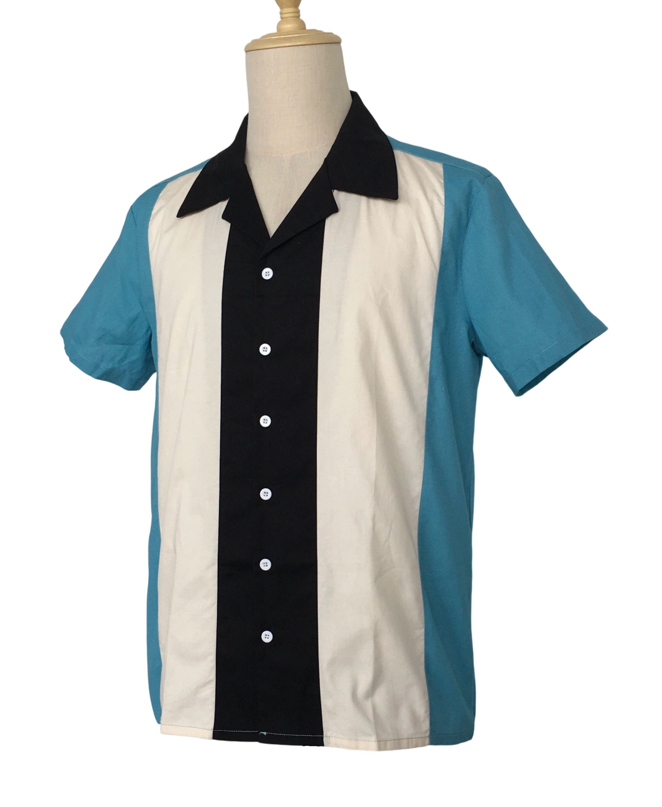 Other Cotton casual shirt three-color patchwork bowling shirts Size US M / EU 48-50 / 2 - 2 Thumbnail