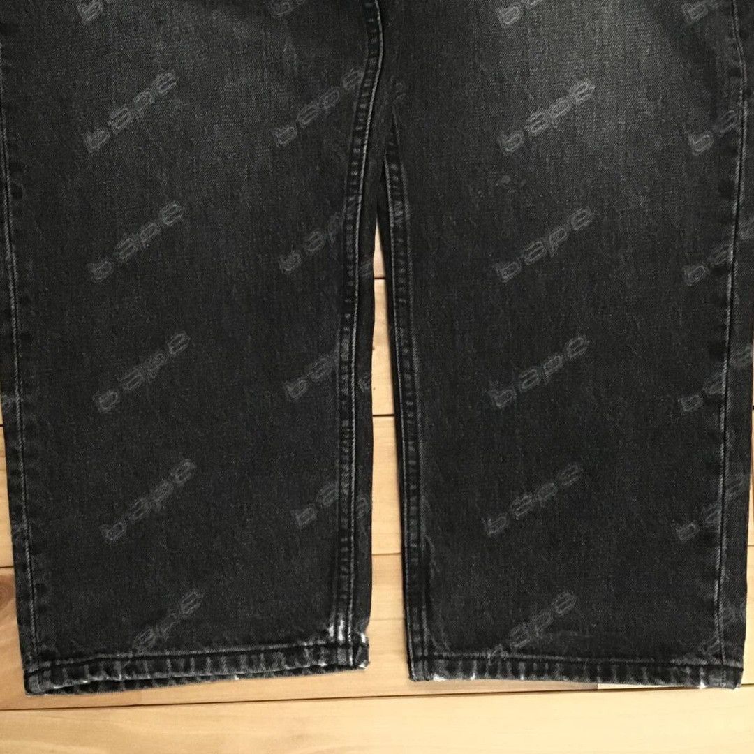 Bape BAPE STA HEXAGRAMASER DESTROY BLACK DENIM PANTS star ★size S Size US 30 / EU 46 - 7 Thumbnail
