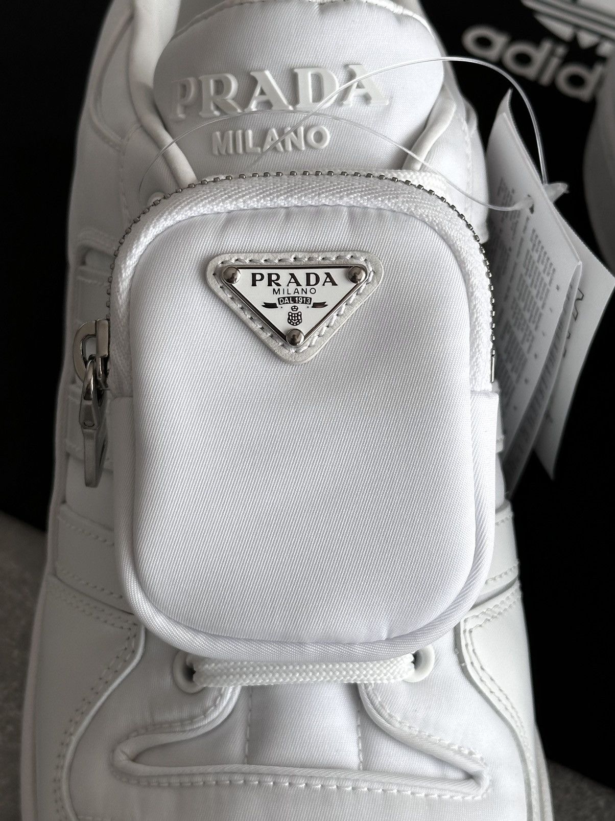 Adidas × Prada Prada Adidas RE-Nylon Forum Low White Sneakers US 6 / 36 Size US 6 / IT 36 - 5 Thumbnail