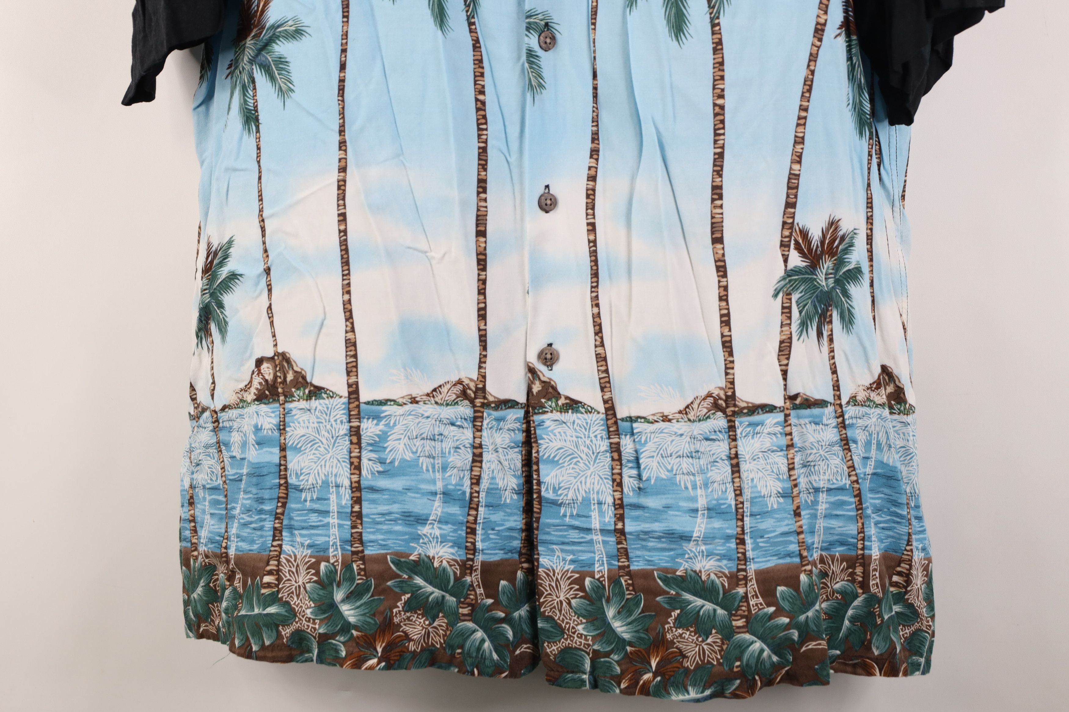 Vintage Vintage 90s Streetwear Palm Tree Beach Hawaiian Button Shirt Size US XXL / EU 58 / 5 - 3 Thumbnail